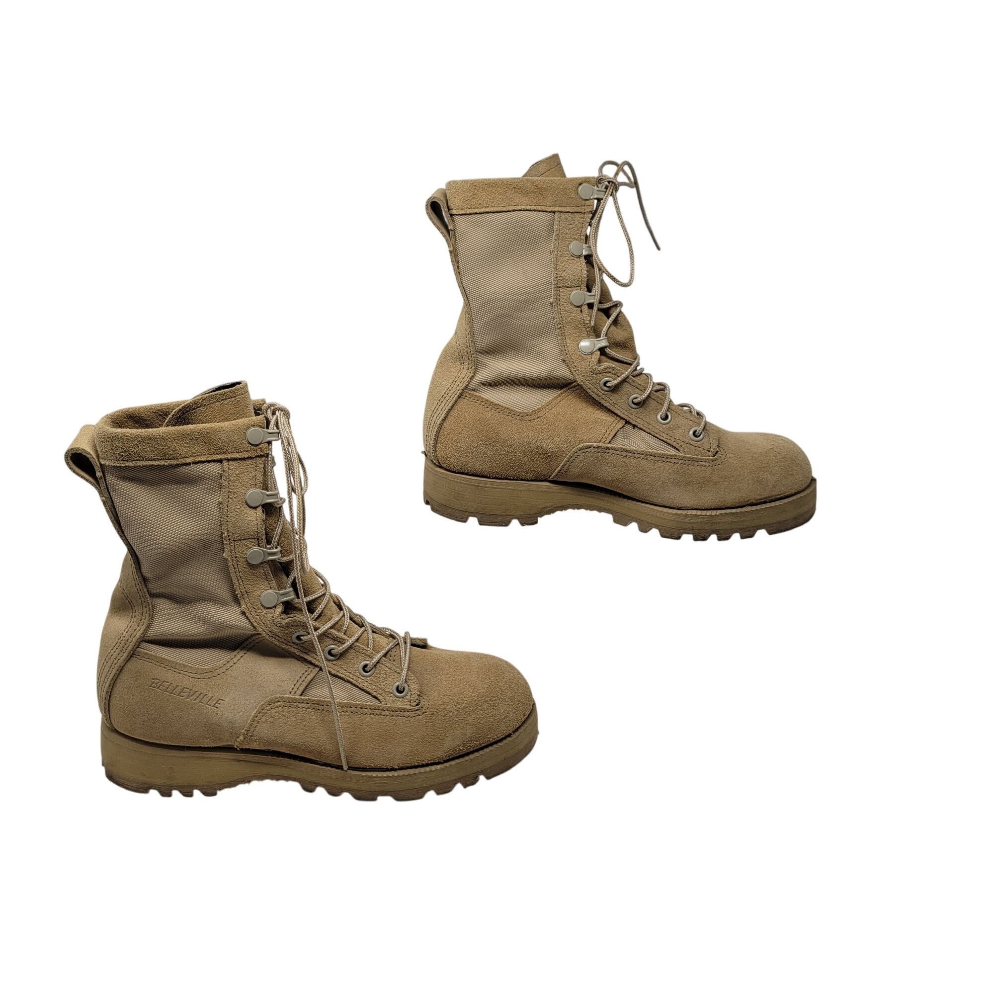 Belleville Belleville Vibram Womens Gore-Tex Tan Flight Combat Boots Sz Size US 8 / IT 38 - 6 Thumbnail