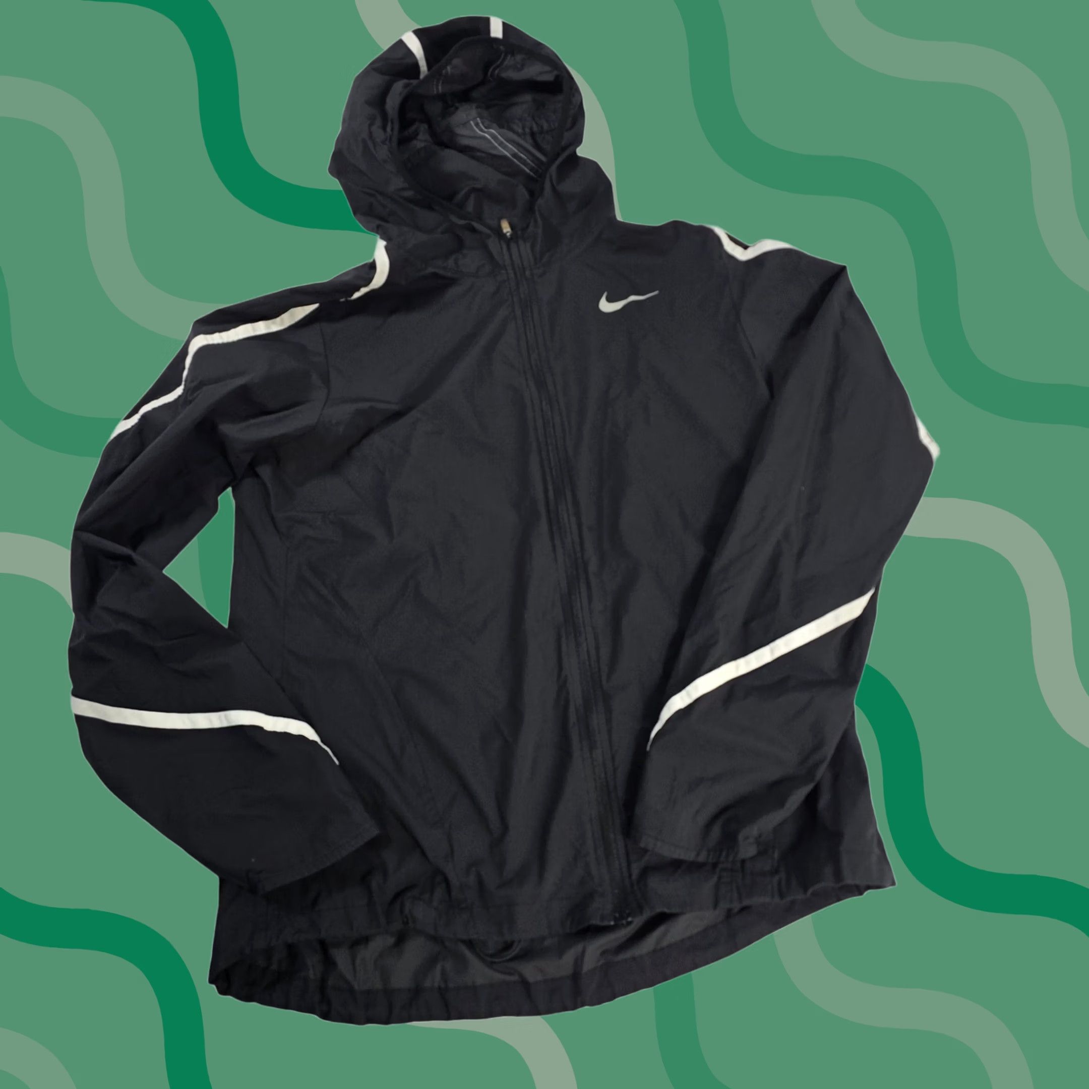 Nike × Stussy Nike Stussy Striped Wool Jacket Black Size S | Grailed