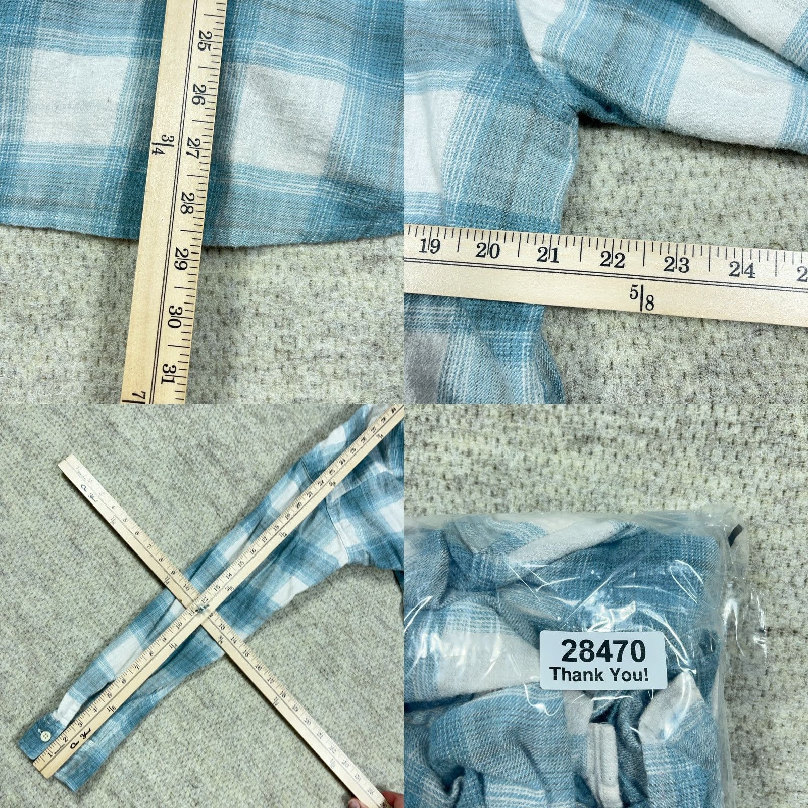 American Eagle Outfitters VINTAGE American Eagle Outfitters Shirt Jacket Men Large Blue Plaid Flannel Shacket Unlined Hooded Size US L / EU 52-54 / 3 - 8 Thumbnail