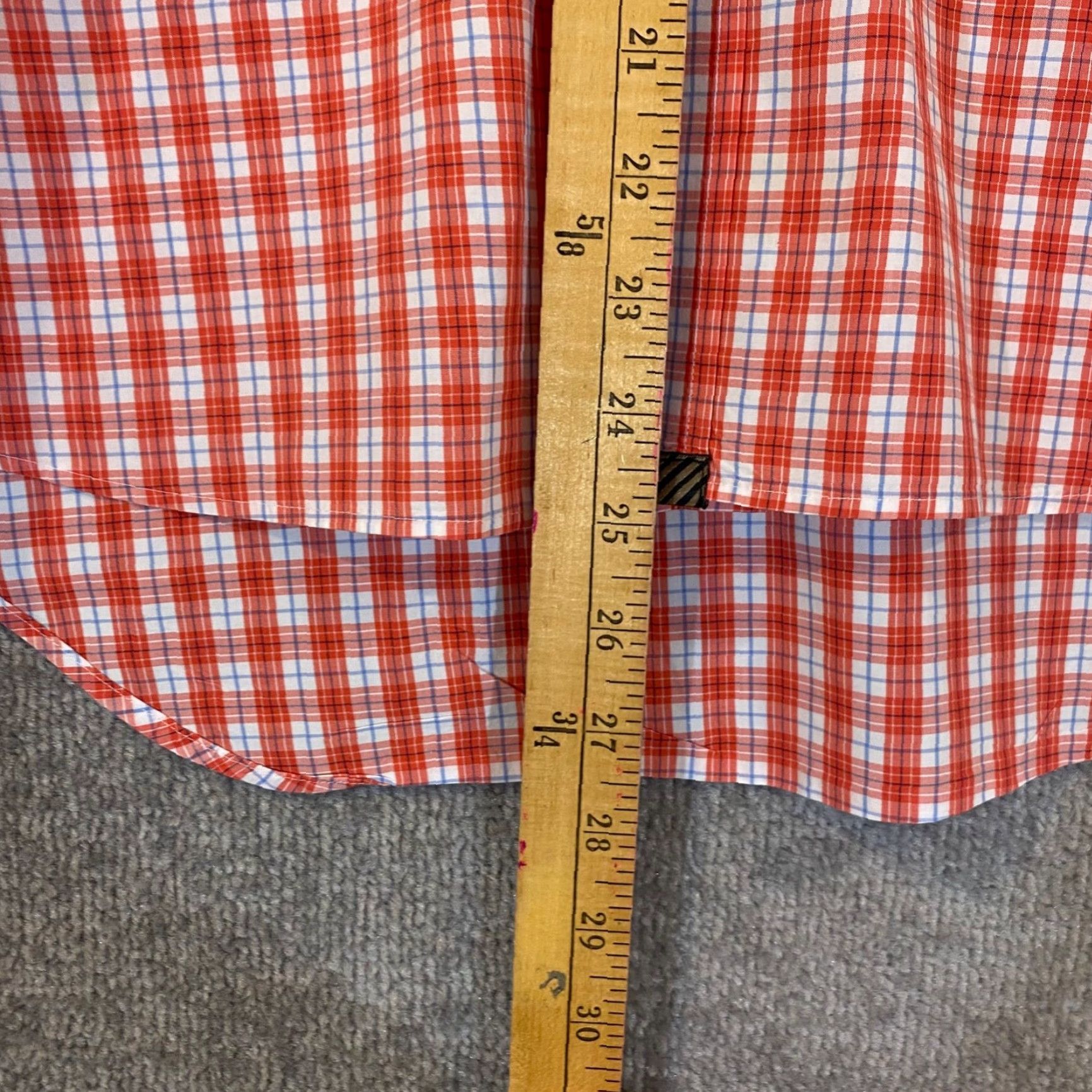 Billy Reid Billy Reid Shirt Mens Medium Red White Plaid Button-Down Dress Top L/S Shirt Mens Regular Multicolor Plaid Billy Reid Button-Up Top L/S Size US M / EU 48-50 / 2 - 6 Thumbnail