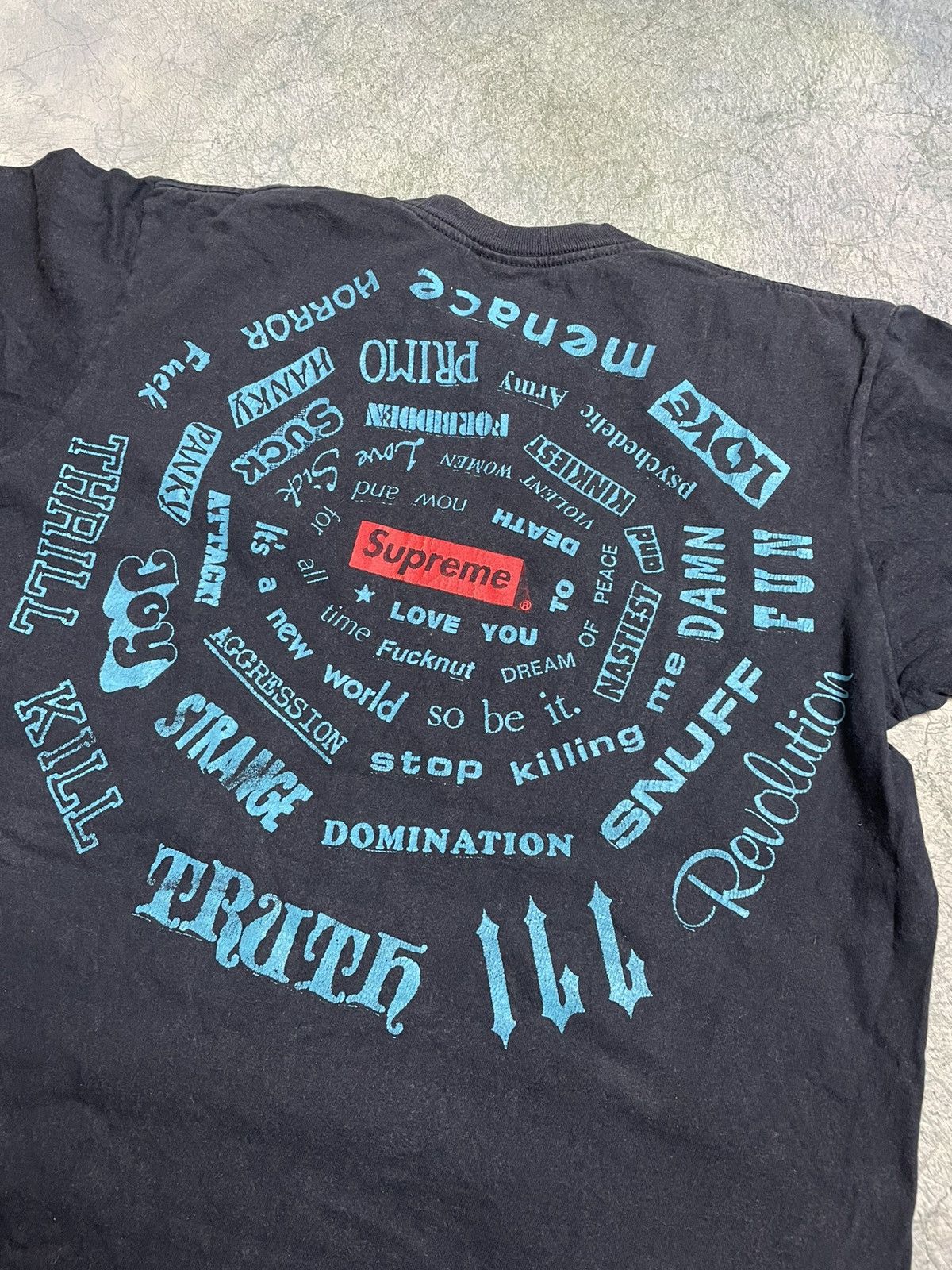 Supreme Supreme spiral tee Size US M / EU 48-50 / 2 - 4 Thumbnail