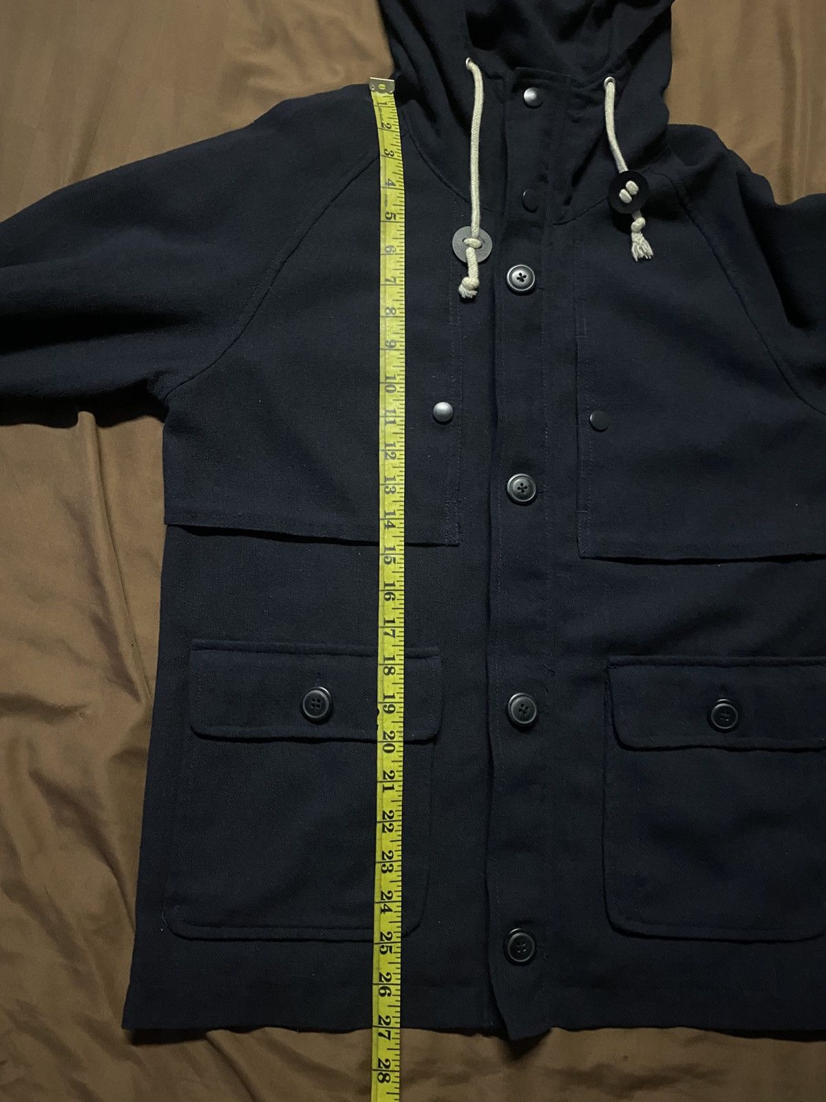 Japanese Brand Back Number Wool Utility Hooded Jacket Size US M / EU 48-50 / 2 - 9 Thumbnail