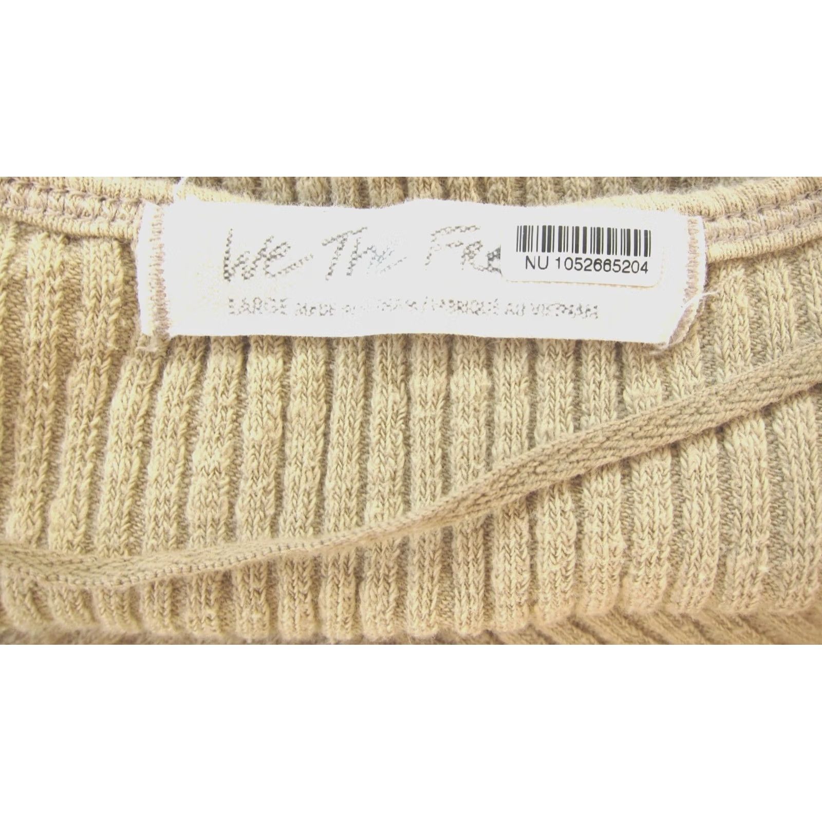 Free People Free People We The Free Brown Ribbed Stretch Cap Sleeve Top Shirt Women L Brown 70s Bohemian Retro Classic Stretch Cap Sleeve Shirt Women L Size L / US 10 / IT 46 - 3 Thumbnail