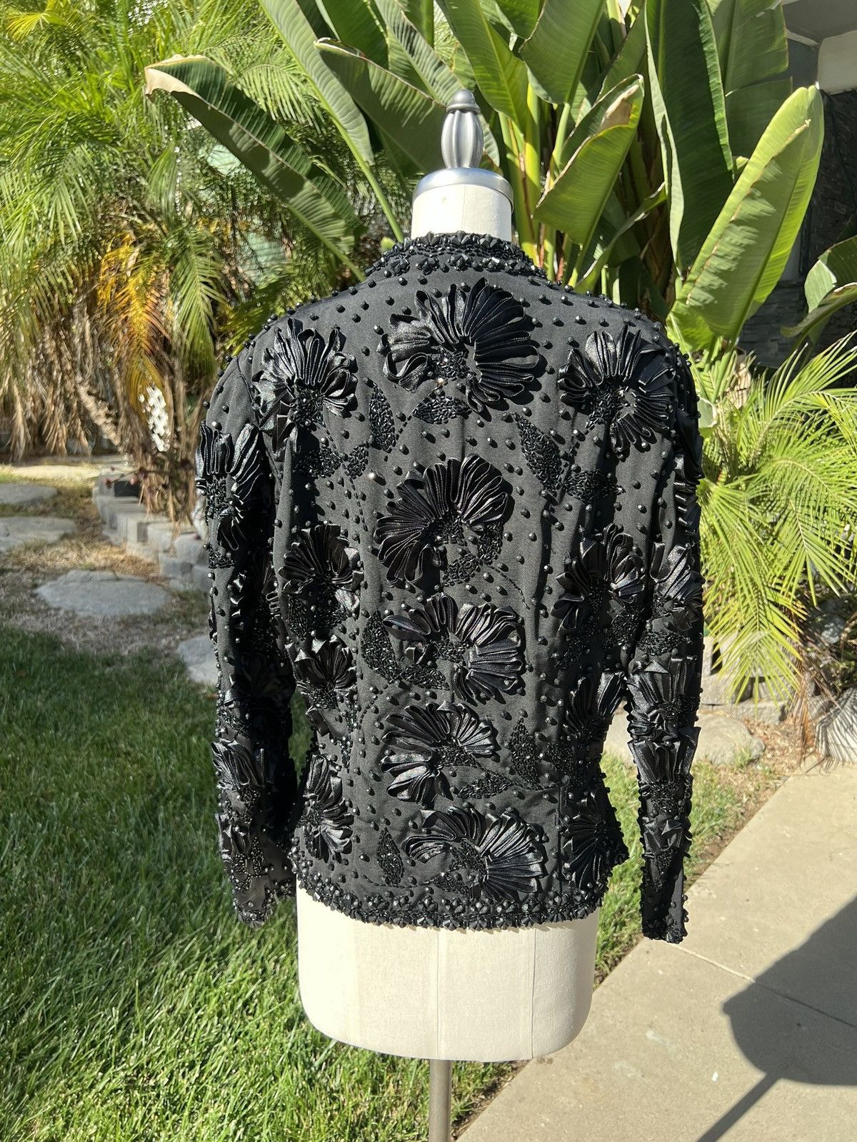 Oleg Cassini Black Tie Oleg Cassini Beaded Jacket Size XL / US 12-14 / IT 48-50 - 2 Thumbnail