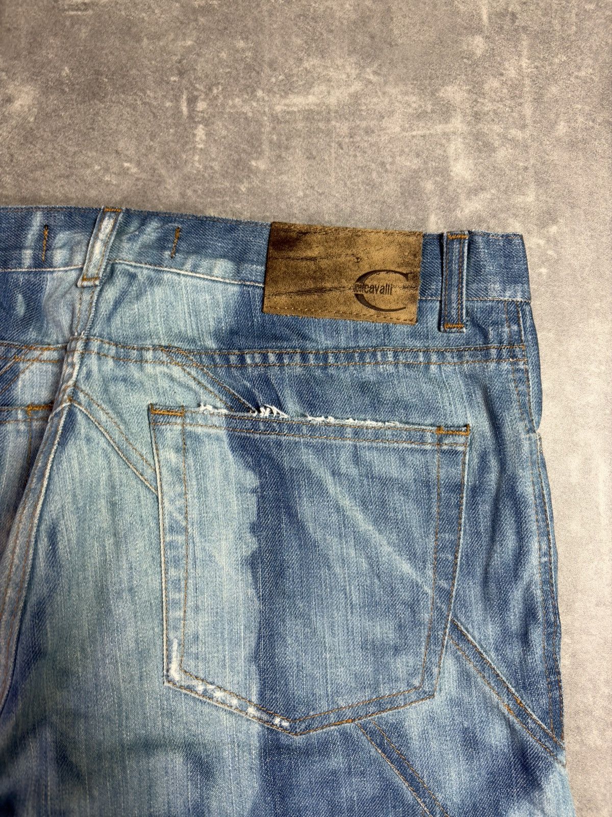 Just Cavalli 00s Just Cavalli Colorblock Dyed Flared Denim Jeans 32 48 Size US 32 / EU 48 - 13 Thumbnail