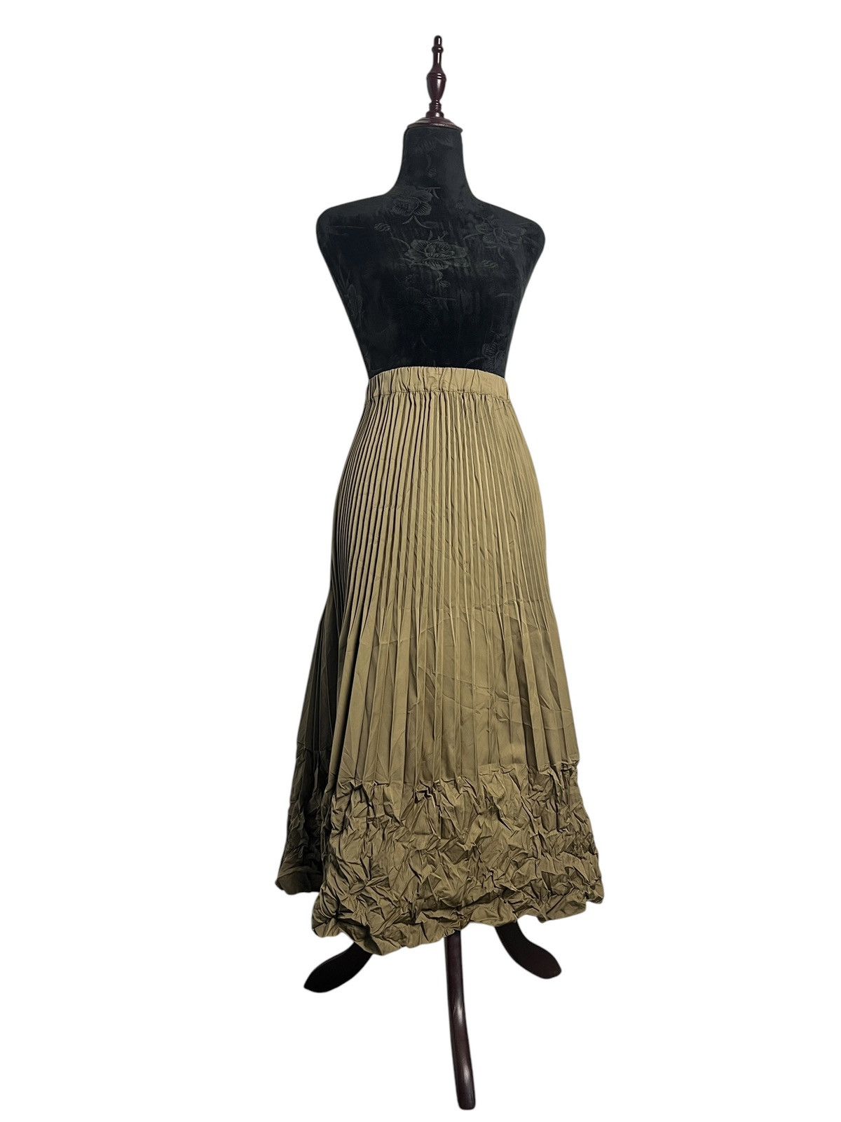 Issey Miyake Ne-Net Pleated Wrinkles Maxi Skirt Size 29" - 3 Thumbnail
