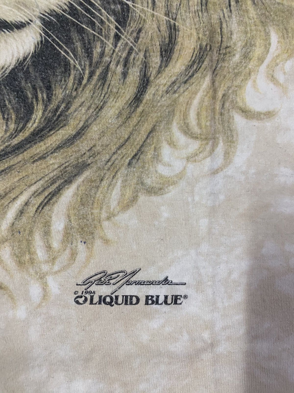 Liquid Blue Vintage Rare 1994 Liquid Blue Lion Tie-Dye Shirt Size US XXL / EU 58 / 5 - 5 Thumbnail