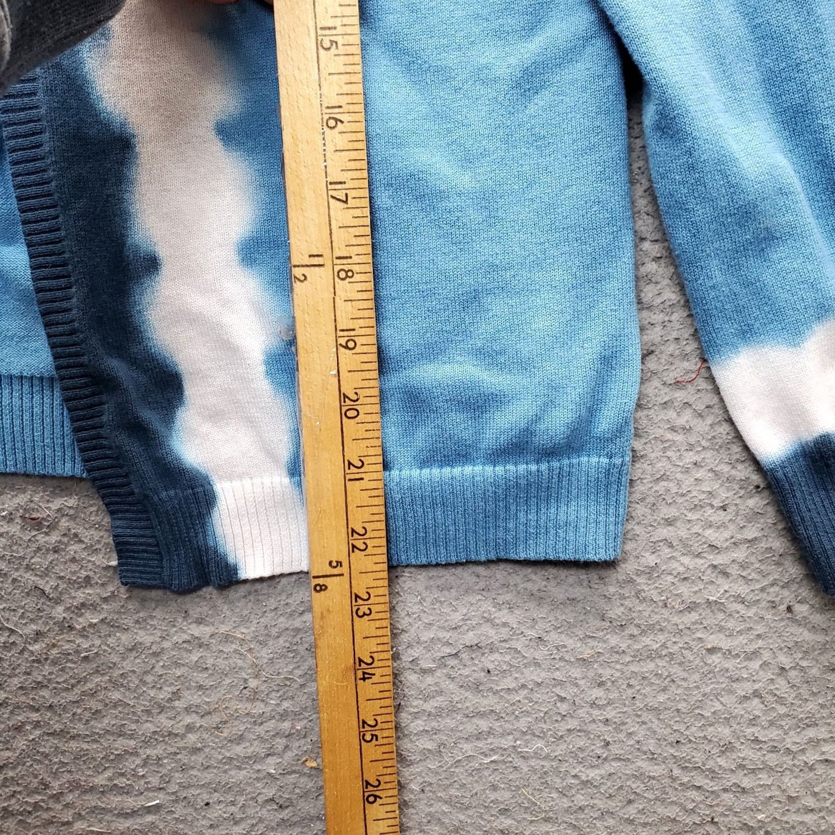J. Jill J. Jill Womens Size M Multi Tie Dye Raglan Sleeve V-Neck Cardigan Sweater Size M / US 6-8 / IT 42-44 - 4 Thumbnail