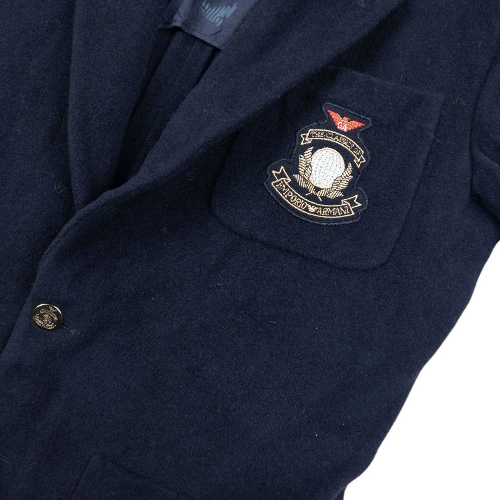 Emporio Armani Vintage 80s Emporio Armani Button Up Wool Blazer Jacket M Size US M / EU 48-50 / 2 - 5 Thumbnail