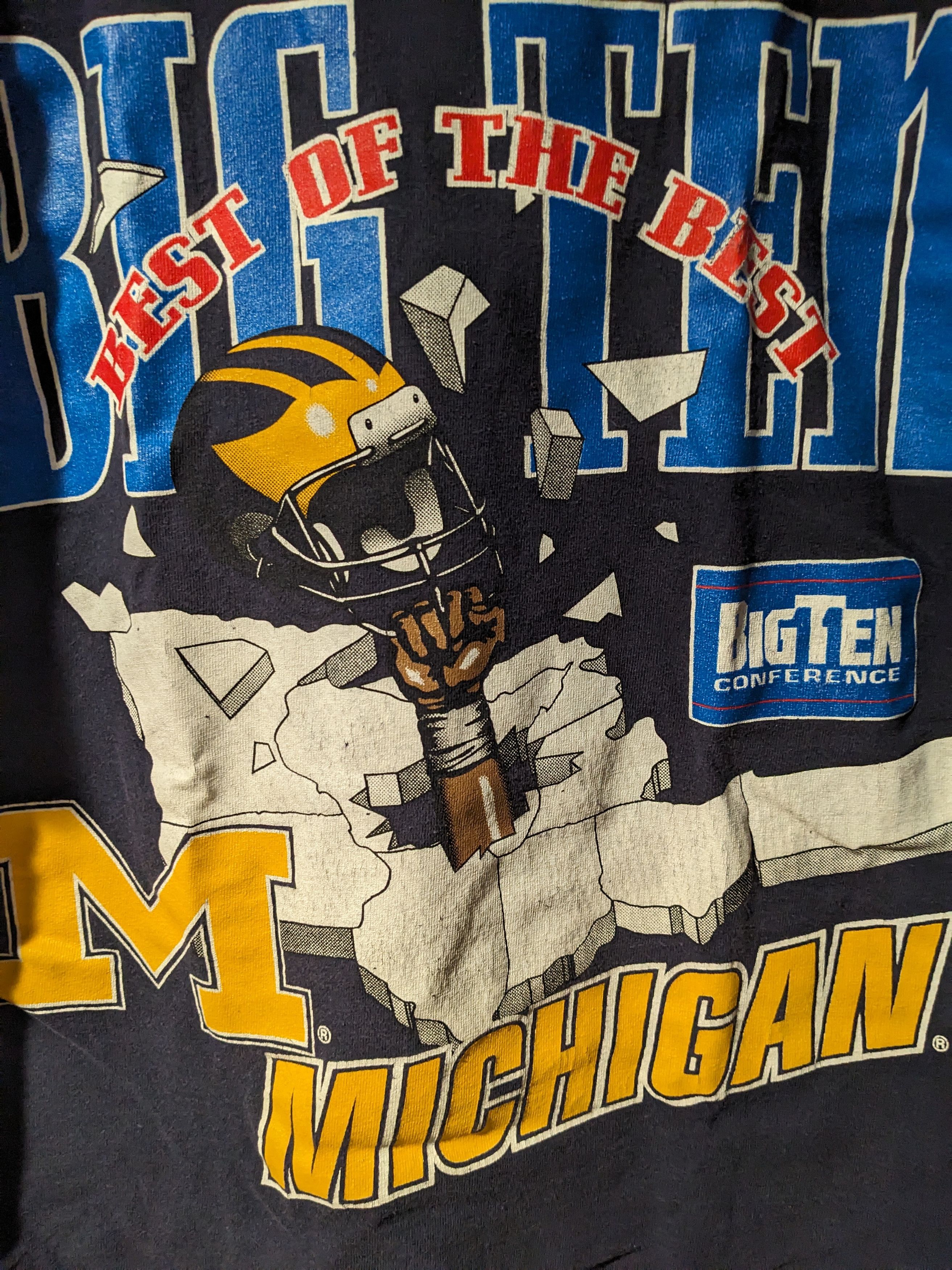 Nutmeg × Vintage Vintage 90s Michigan University Nutmeg Youth Medium T-Shirt Size US M / EU 48-50 / 2 - 2 Thumbnail