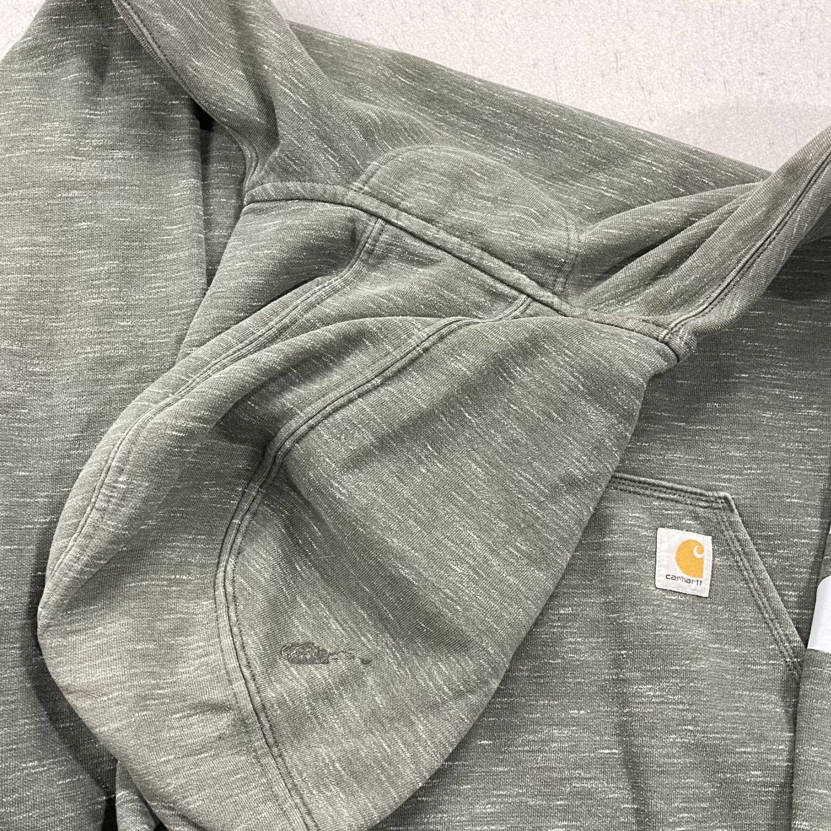 Carhartt VINTAGE Carhartt Hoodie Mens XL Gray Loose Fit Midweight Sweatshirt Workwear K288 Size US XL / EU 56 / 4 - 5 Thumbnail