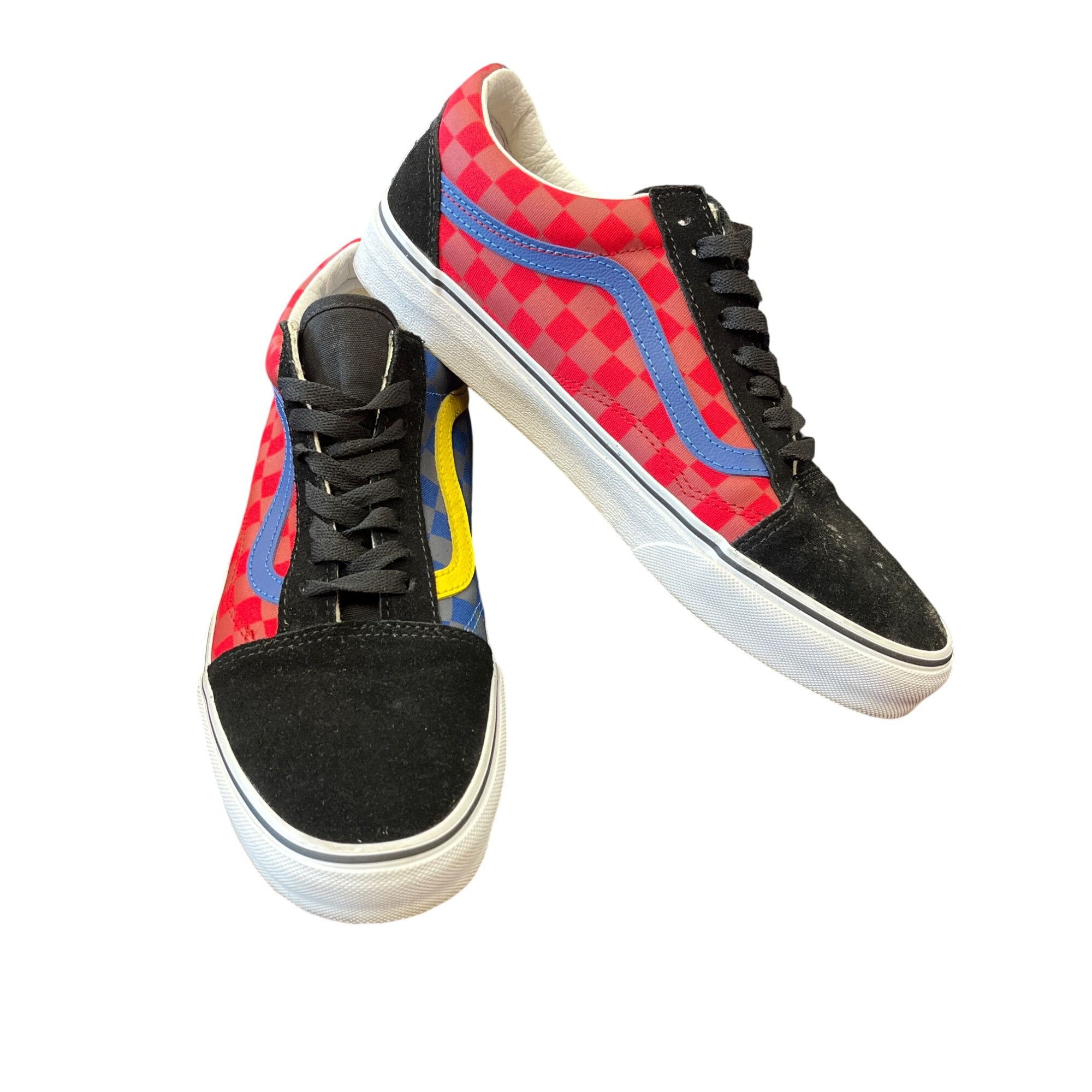 Vans Vans mens Sneakers Red Blue Checkered Size 9.5 SKU 8911 Size US 9.5 / EU 42-43 - 1 Thumbnail