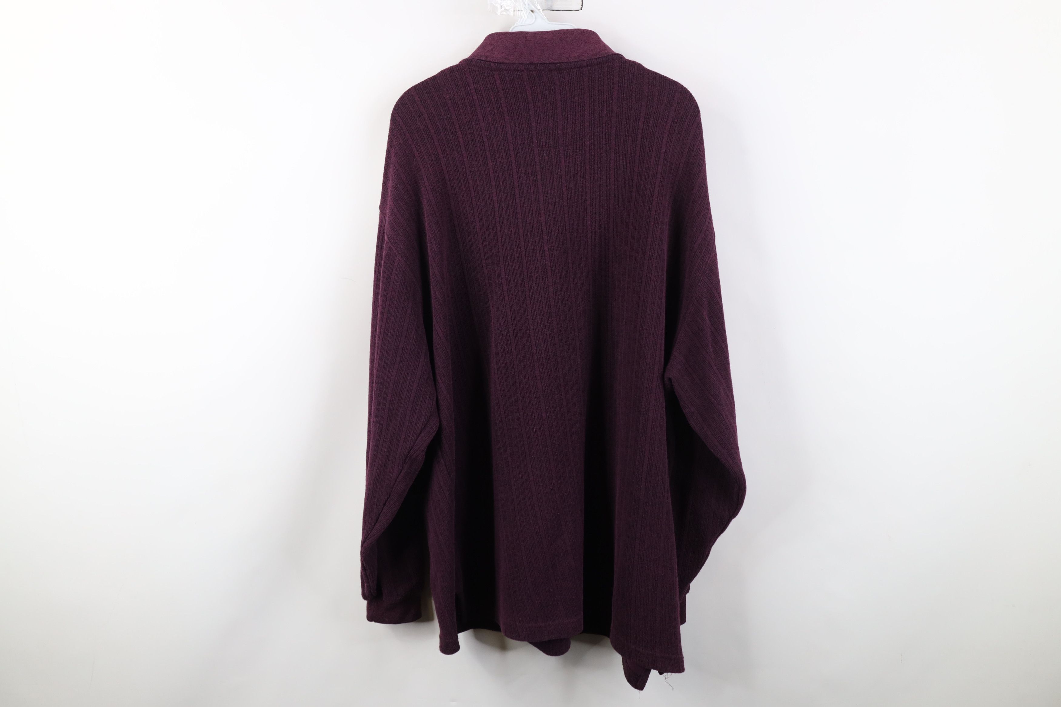 Vintage Vintage 90s Y2K Streetwear Fleece Long Sleeve Rugby Polo Size US XXL / EU 58 / 5 - 9 Thumbnail