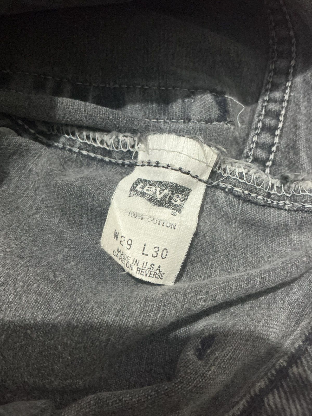 Levi's Vintage 1990’s Baggy Levis Silvertab Purple Tag Black Wash Size US 29 - 8 Thumbnail