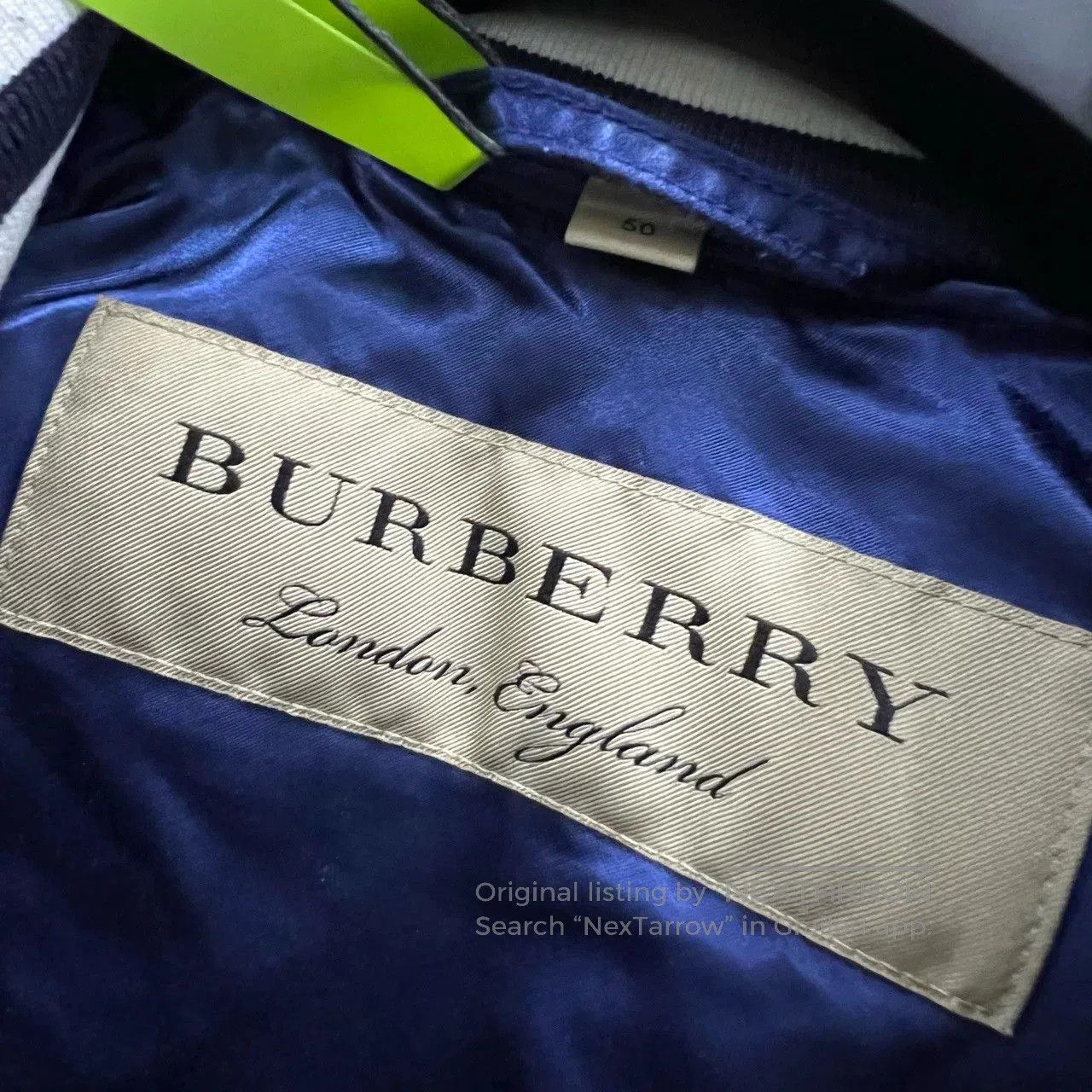 Burberry blue silk long sleeve jacket by burberry. Size US L / EU 52-54 / 3 - 5 Thumbnail