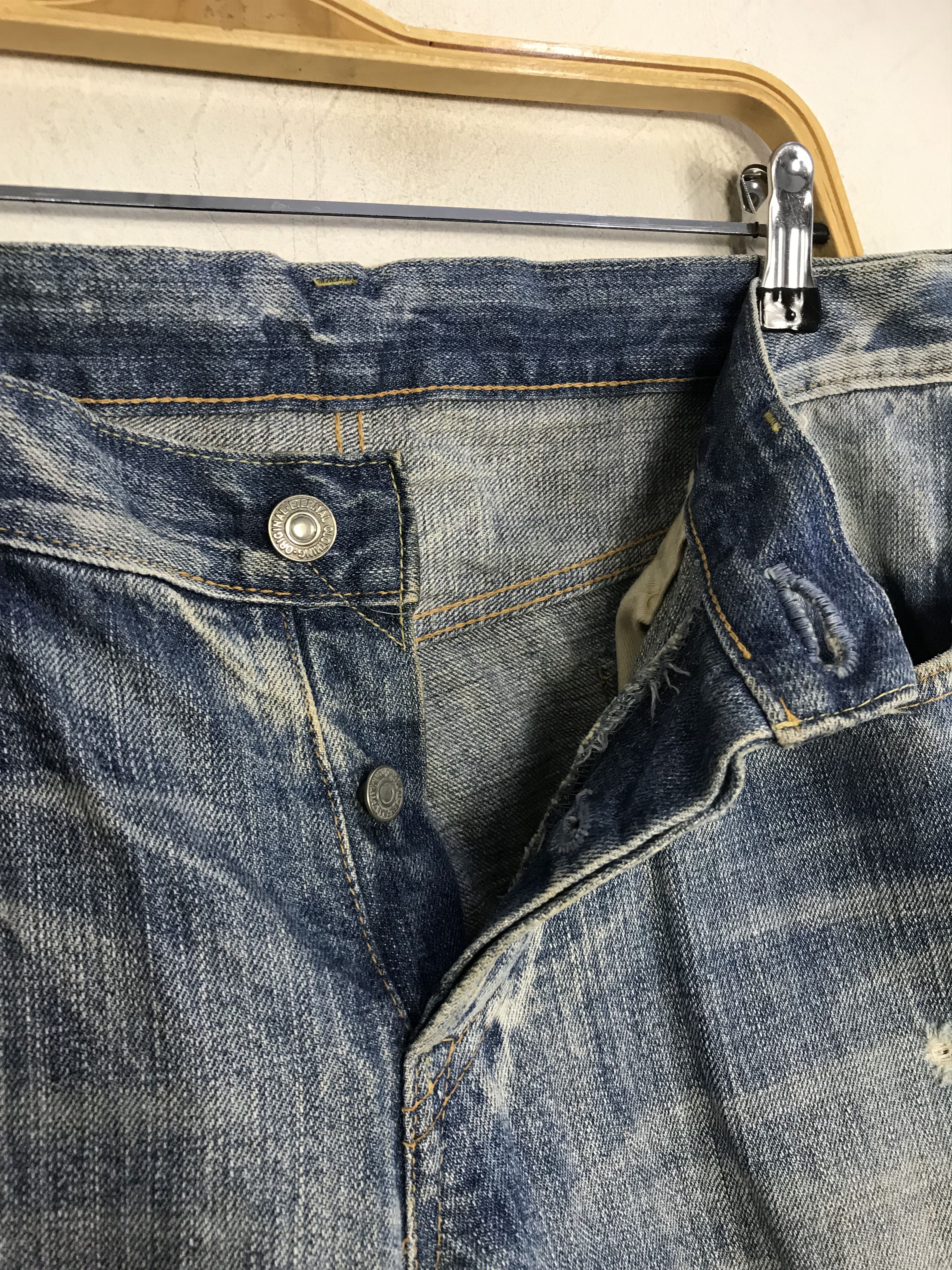 Eternal × Japanese Brand × Vintage Vintage Eternal Distressed Denim Jeans Size US 35 - 7 Thumbnail