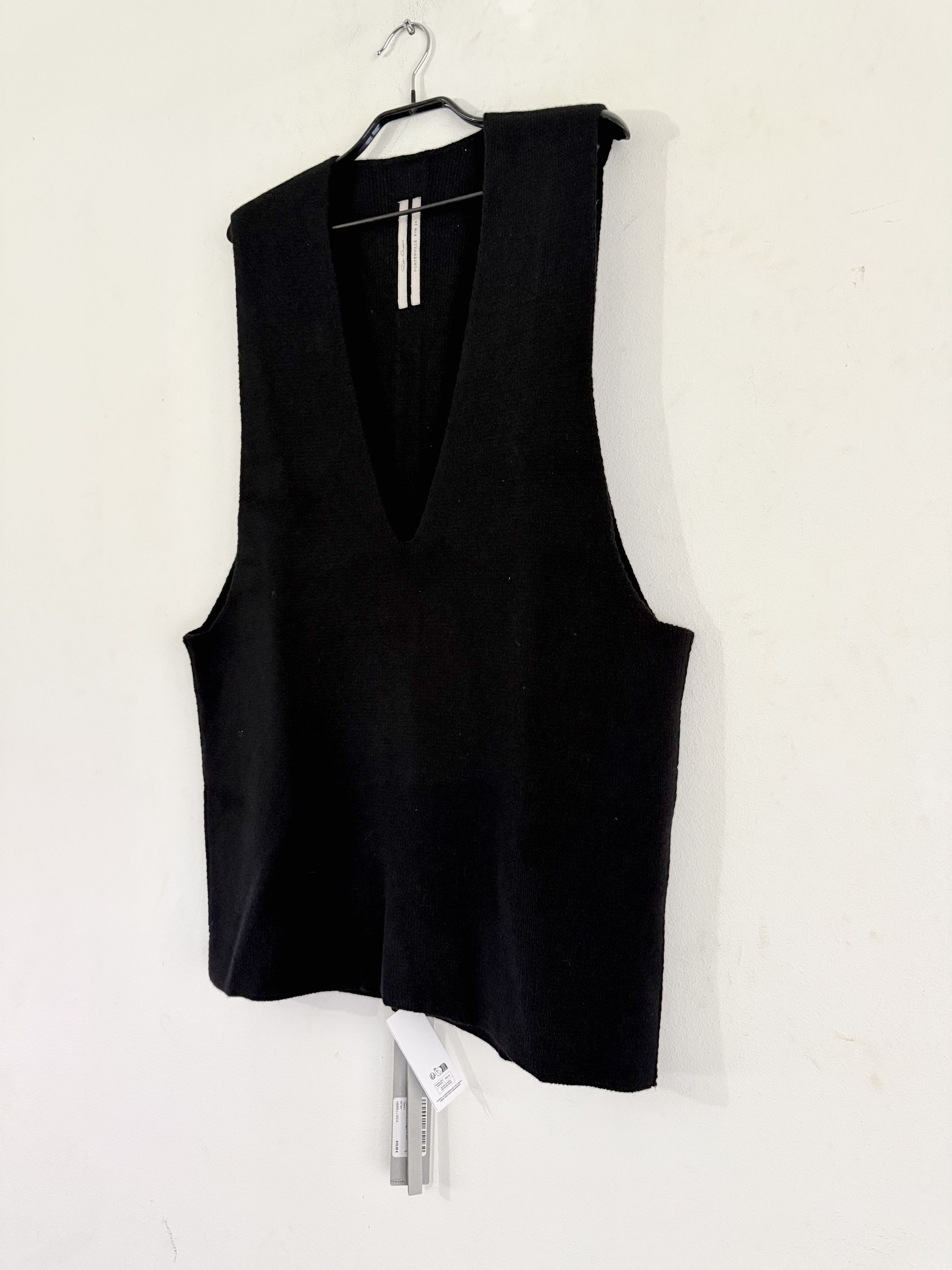 Rick Owens Cashmere V-Tank in Black Size US L / EU 52-54 / 3 - 6 Thumbnail