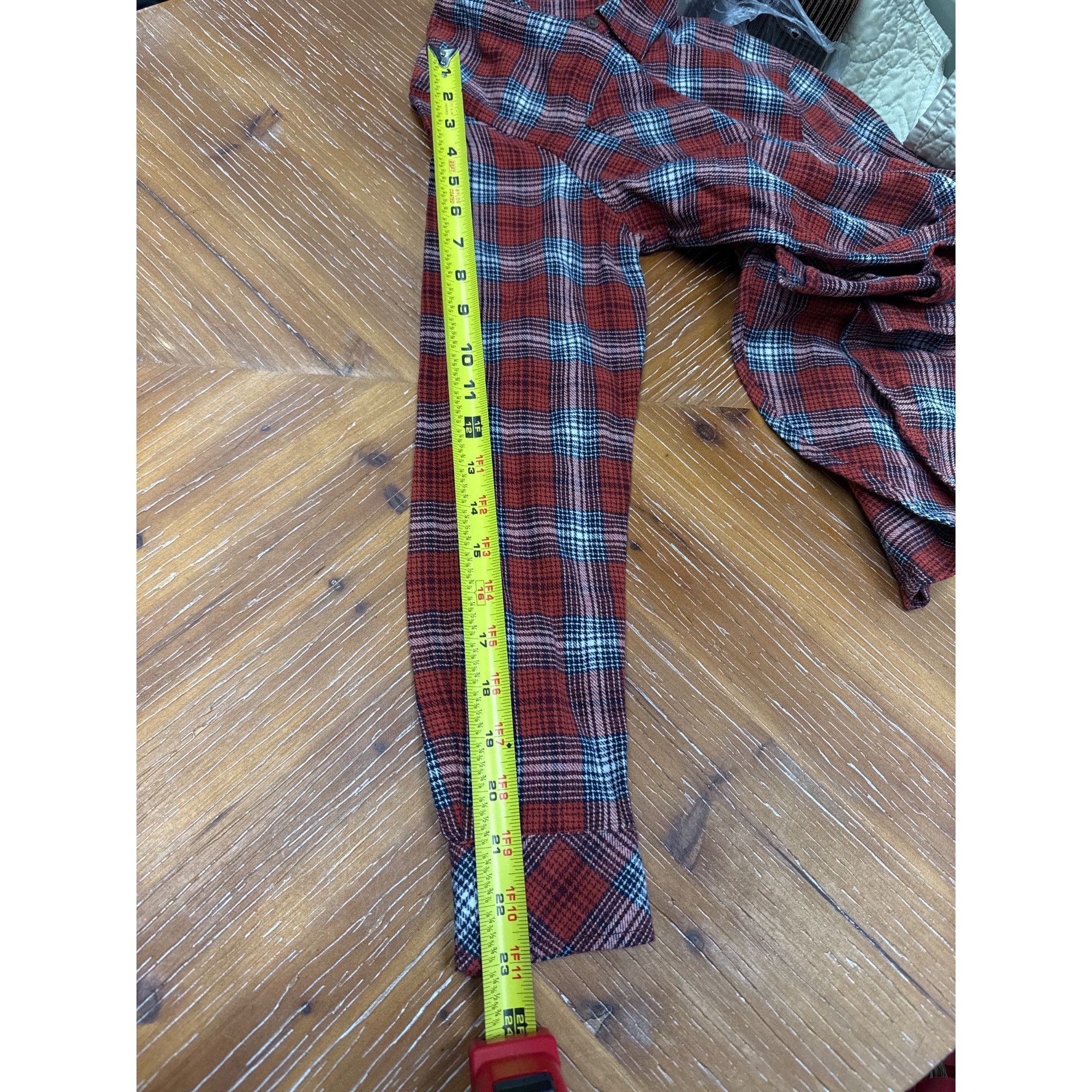 Other Womens Plaid Flannel Long Sleeve Button-Down Shirt Size XS / US 0-2 / IT 36-38 - 12 Thumbnail