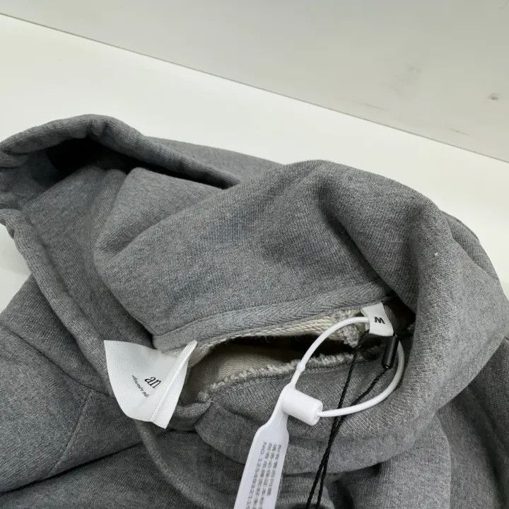 AMI AMIPARIS Gray Hooded Sweatshirt with Heart Embroidery -2507 Size US M / EU 48-50 / 2 - 6 Thumbnail