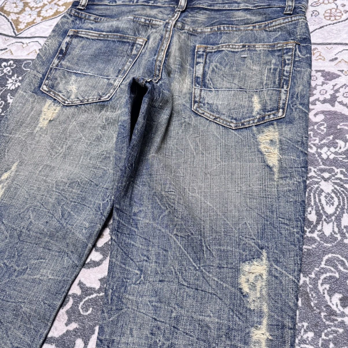 semanticdesign Semantic Design Acid Wash Distressed Denim Flare Jeans Size US 32 / EU 48 - 8 Thumbnail