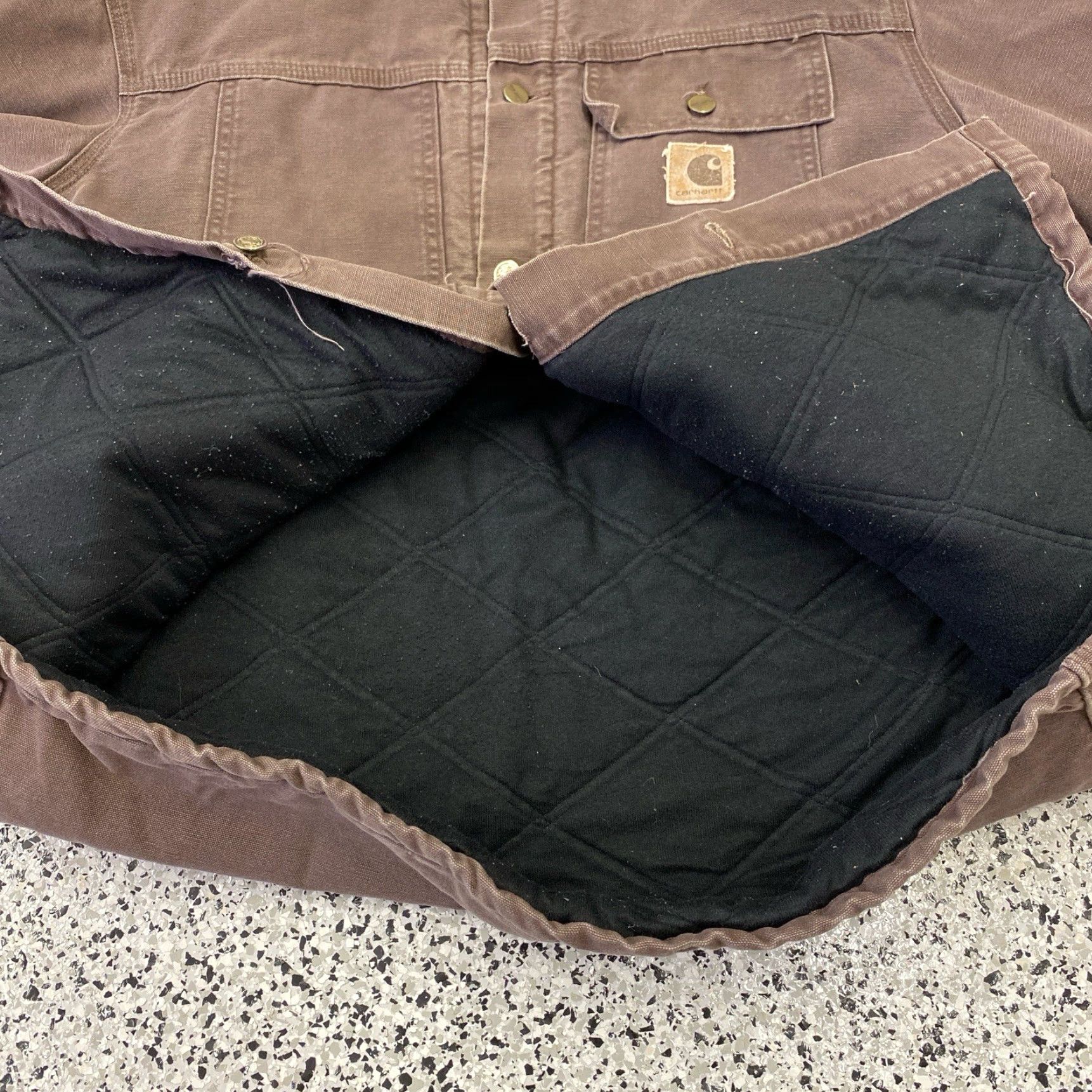 Carhartt VINTAGE Carhartt Coat / Jacket Barn Chore Quilted Lined Cotton Canvas Brown Mens Large - 90s USA Western Outdoor Utility Jacket Size US L / EU 52-54 / 3 - 6 Thumbnail