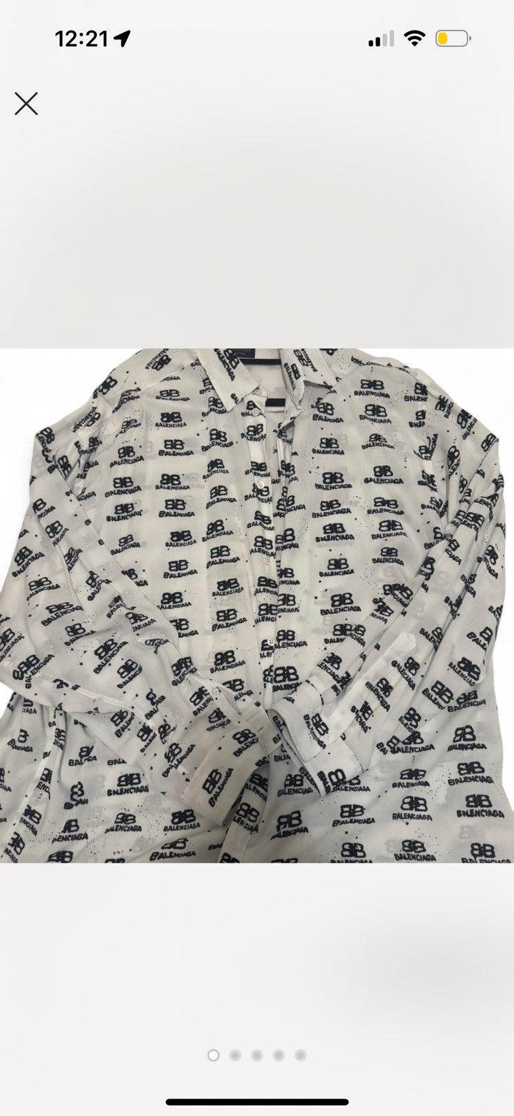 Balenciaga Balenciaga White Oversized Shirt Size US L / EU 52-54 / 3 - 1 Thumbnail