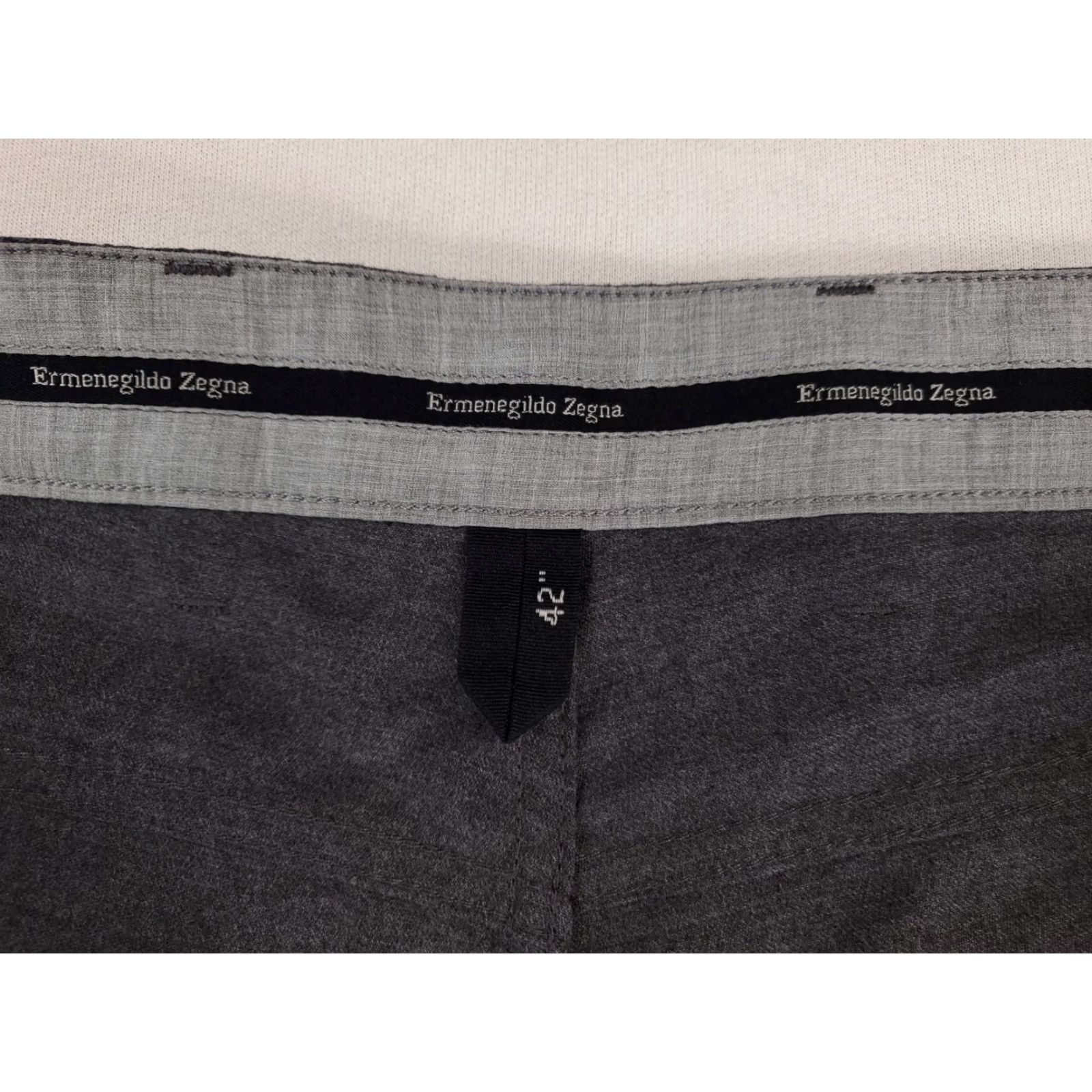 Ermenegildo Zegna Ermenegildo Zegna Dress Pants Wool Elastane Blend Mens 42 x 28 Gray Size US 42 / EU 58 - 2 Thumbnail