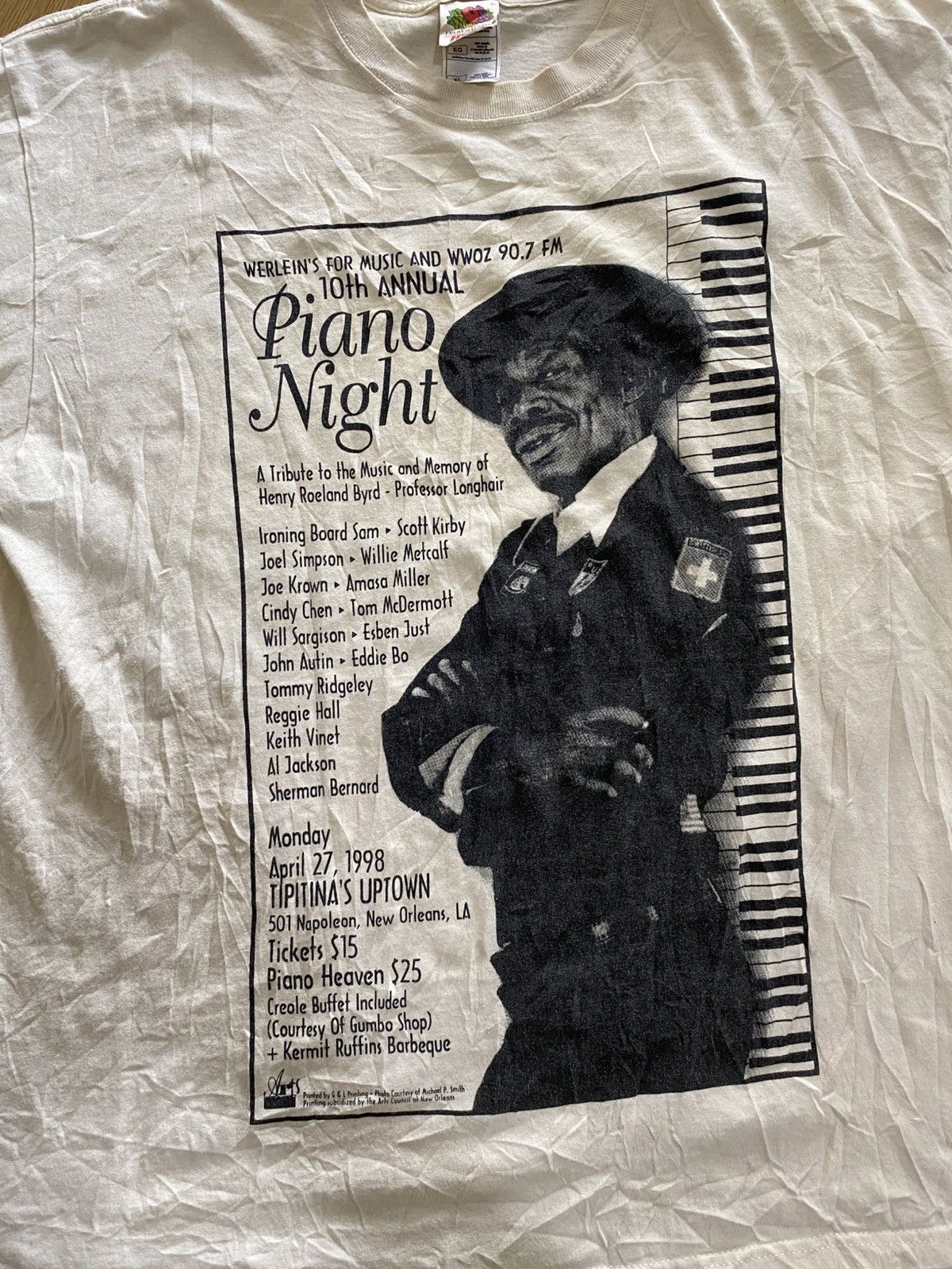 Jazz Cartier × Song For The Mute × Vintage Vintage Jazz Tribute To The Music Memory (Colour Cream) Size US XL / EU 56 / 4 - 4 Thumbnail