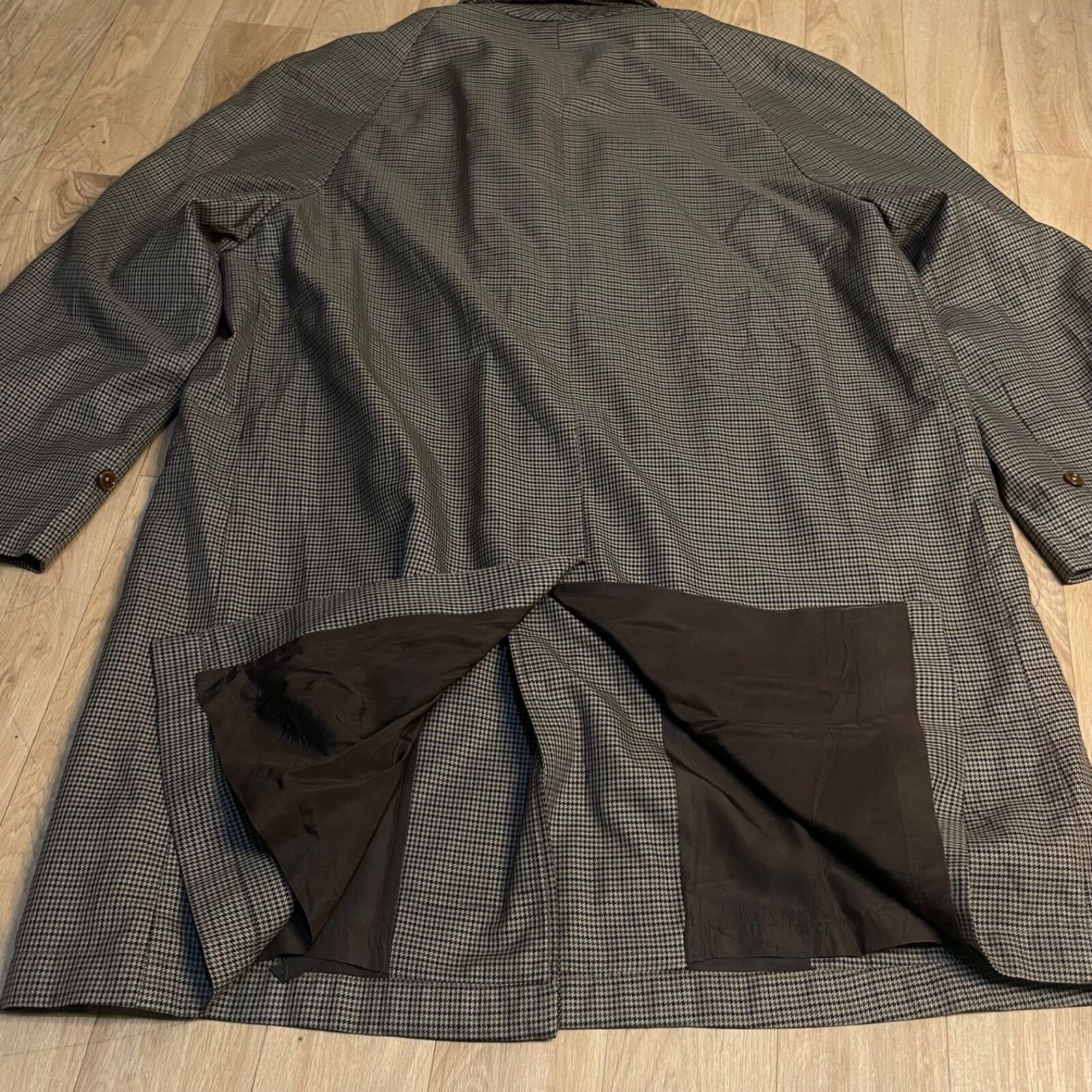 Burberry burberry Prince of Wales tweed Trench Coat VIRGIN Wool Size US L / EU 52-54 / 3 - 7 Thumbnail