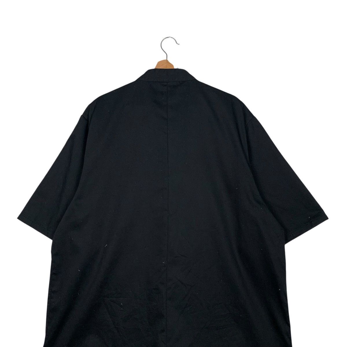 Japanese Brand HUBERT Double Side Snap Button Black Shirt #2040-C88 Size US XL / EU 56 / 4 - 8 Thumbnail