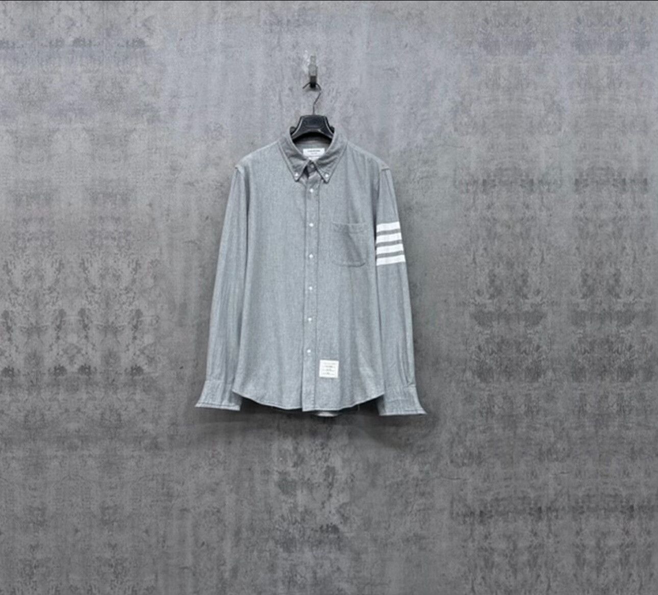 classic gray long sleeve shirt by thombrowne