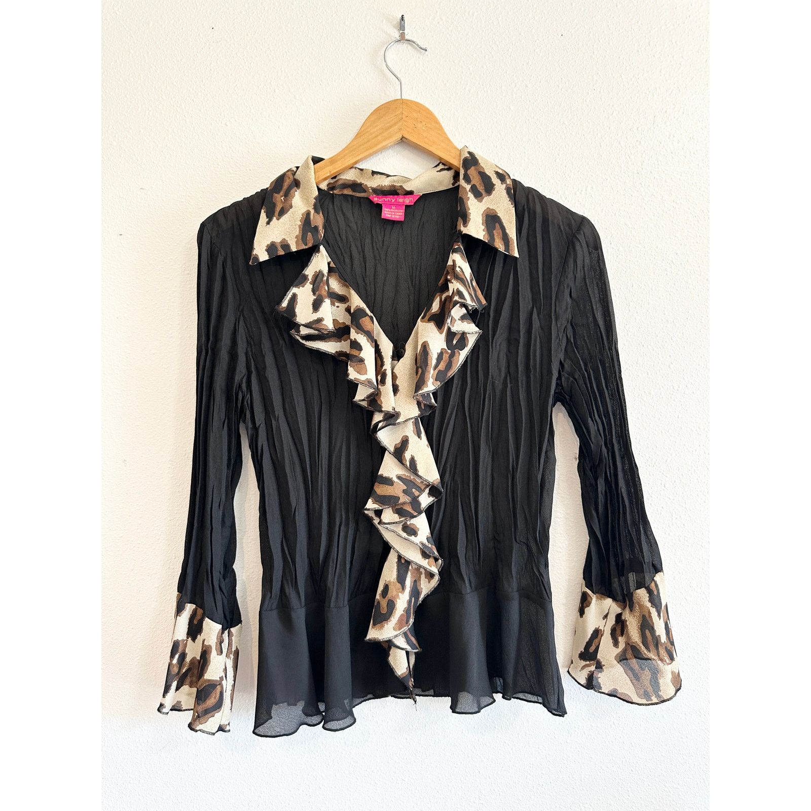 Other Y2K Cheetah Print Ruffle Fairy Top size Medium Size M / US 6-8 / IT 42-44 - 1 Thumbnail
