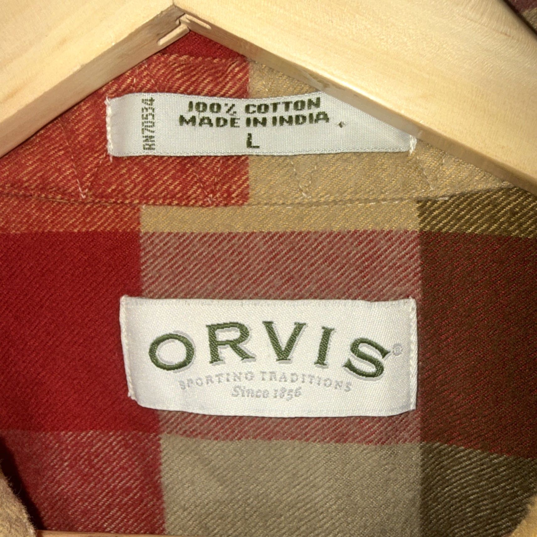 Orvis Orvis Multicolor Plaid Button-Up Shirt Mens Size L Size US L / EU 52-54 / 3 - 3 Thumbnail