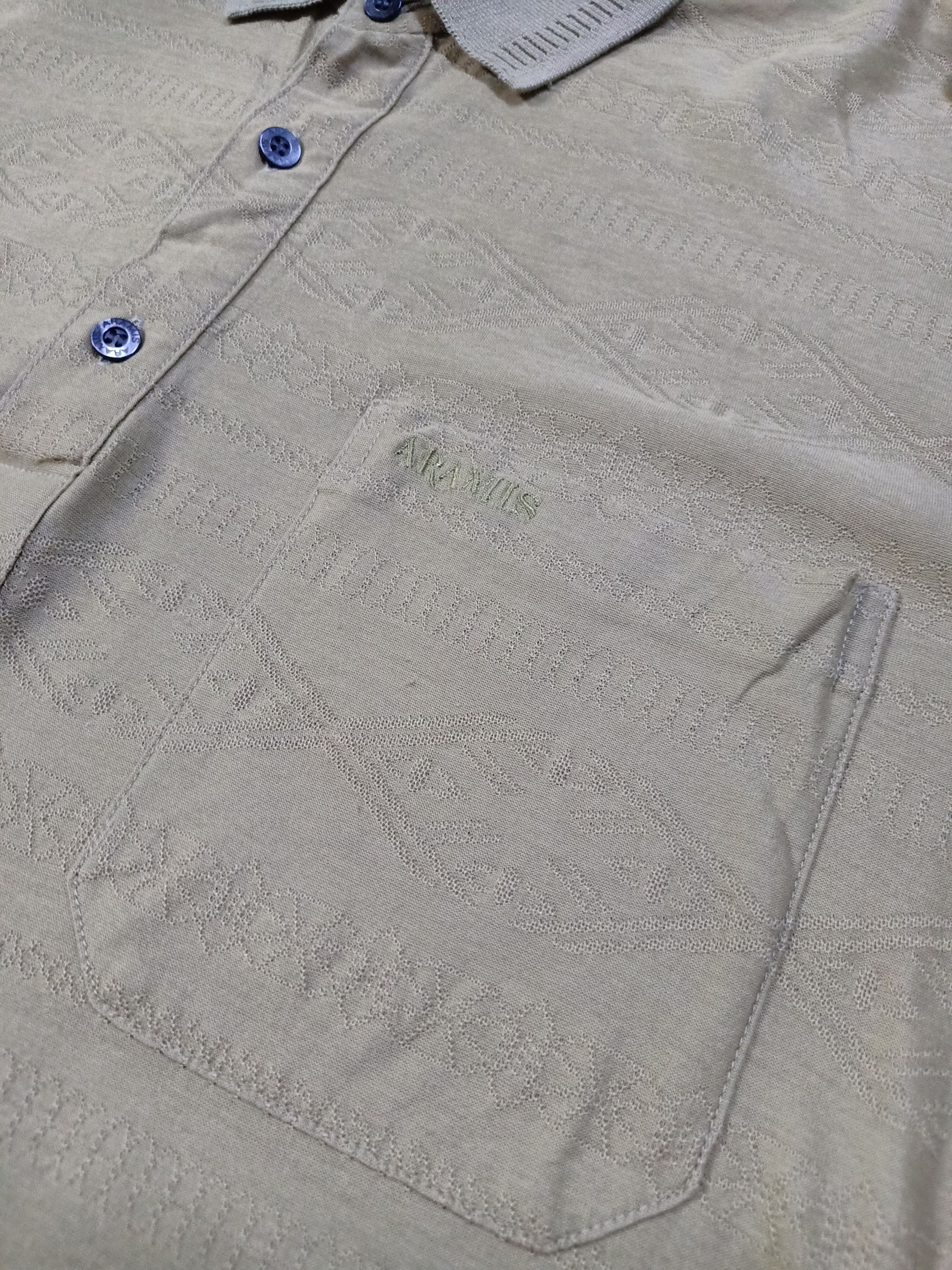 Japanese Brand Vintage 90s ARAMIS Japan Polo Shirt Rare Single Stitch Size US L / EU 52-54 / 3 - 4 Thumbnail