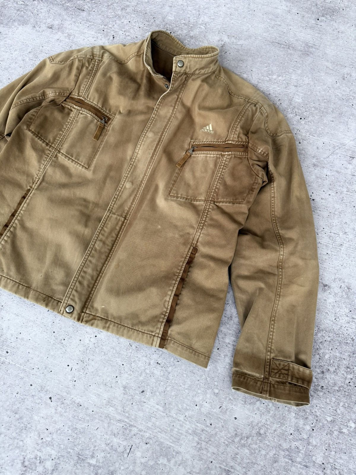Adidas × Japanese Brand × Vintage Adidas Vintage Y2K Cotton Jacket Size US XL / EU 56 / 4 - 6 Thumbnail