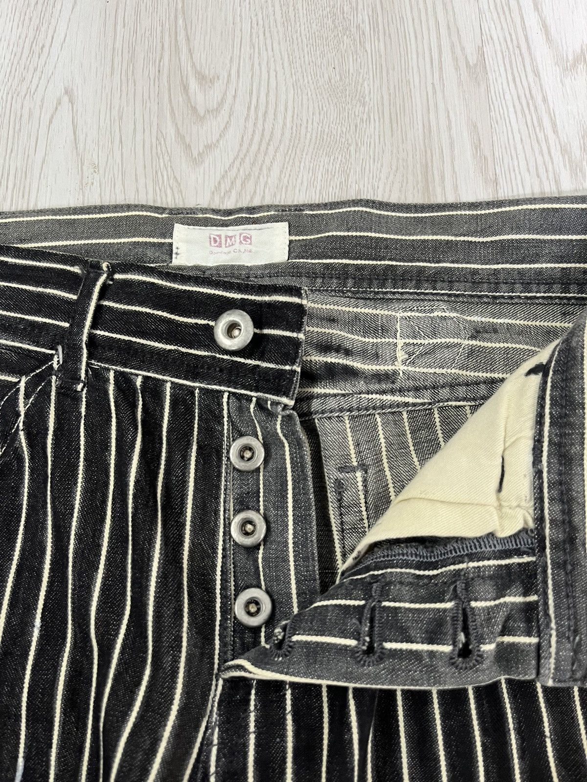 Japanese Brand Vintage DMG Domingo Buckle Back Prisoner Pant Size 27" / US 4 / IT 40 - 7 Thumbnail