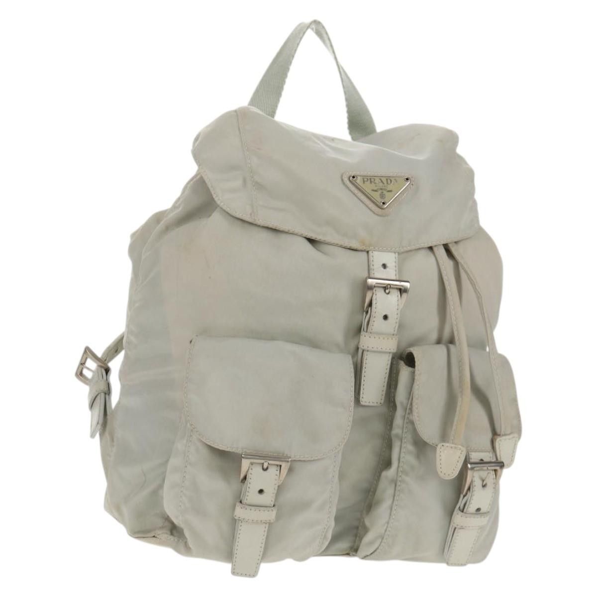 Prada Prada Double Pocket Backpack Chain Shoulder Bag Re-Nylon Size ONE SIZE - 1 Thumbnail