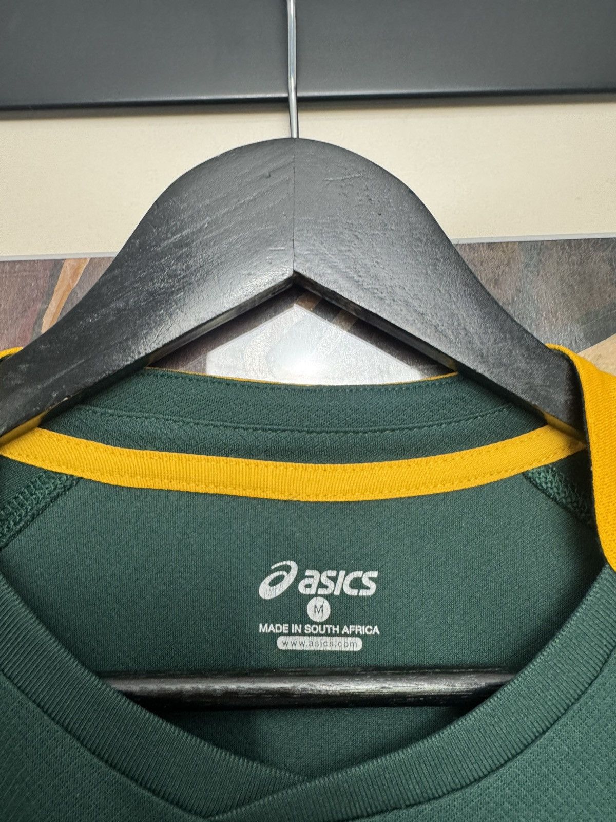 Asics South Africa Rugby Jersey Asics Sport Rare Hype Vintage Size US M / EU 48-50 / 2 - 4 Thumbnail
