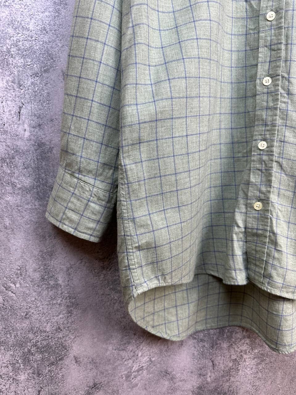 Other James Meade Cotton/Wool Blend Twill Check Button Up Shirt Size US M / EU 48-50 / 2 - 6 Thumbnail