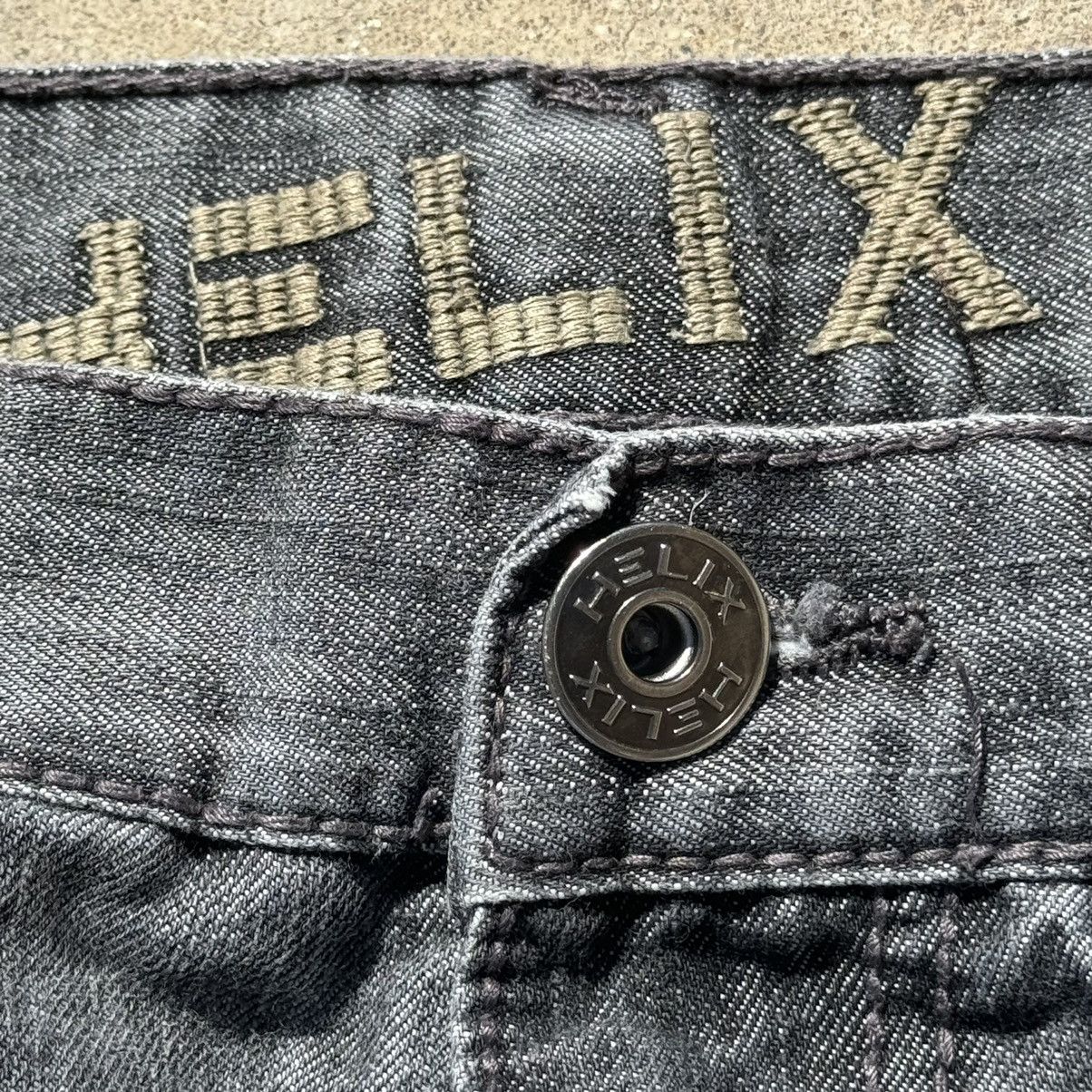 Helix × JNCO × Southpole Vintage 90s Vertical Denim Black Skater Helix Jeans 36 Size US 36 / EU 52 - 9 Thumbnail