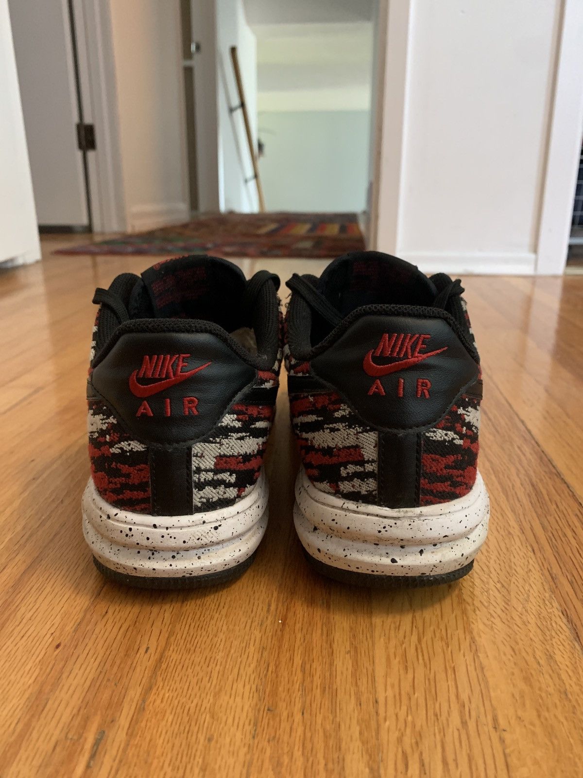 Nike Nike Lunar Force One Jacquard Gym Red-US9.5 Size US 9.5 / EU 42-43 - 4 Thumbnail