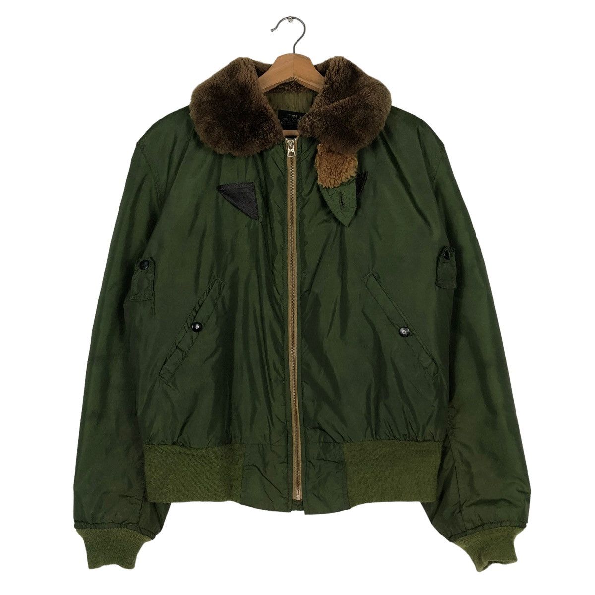 Avirex 🔥VINTAGE 70’s AVIREX USA BOMBER JACKET MINK FUR COLLAR Size US M / EU 48-50 / 2 - 1 Thumbnail
