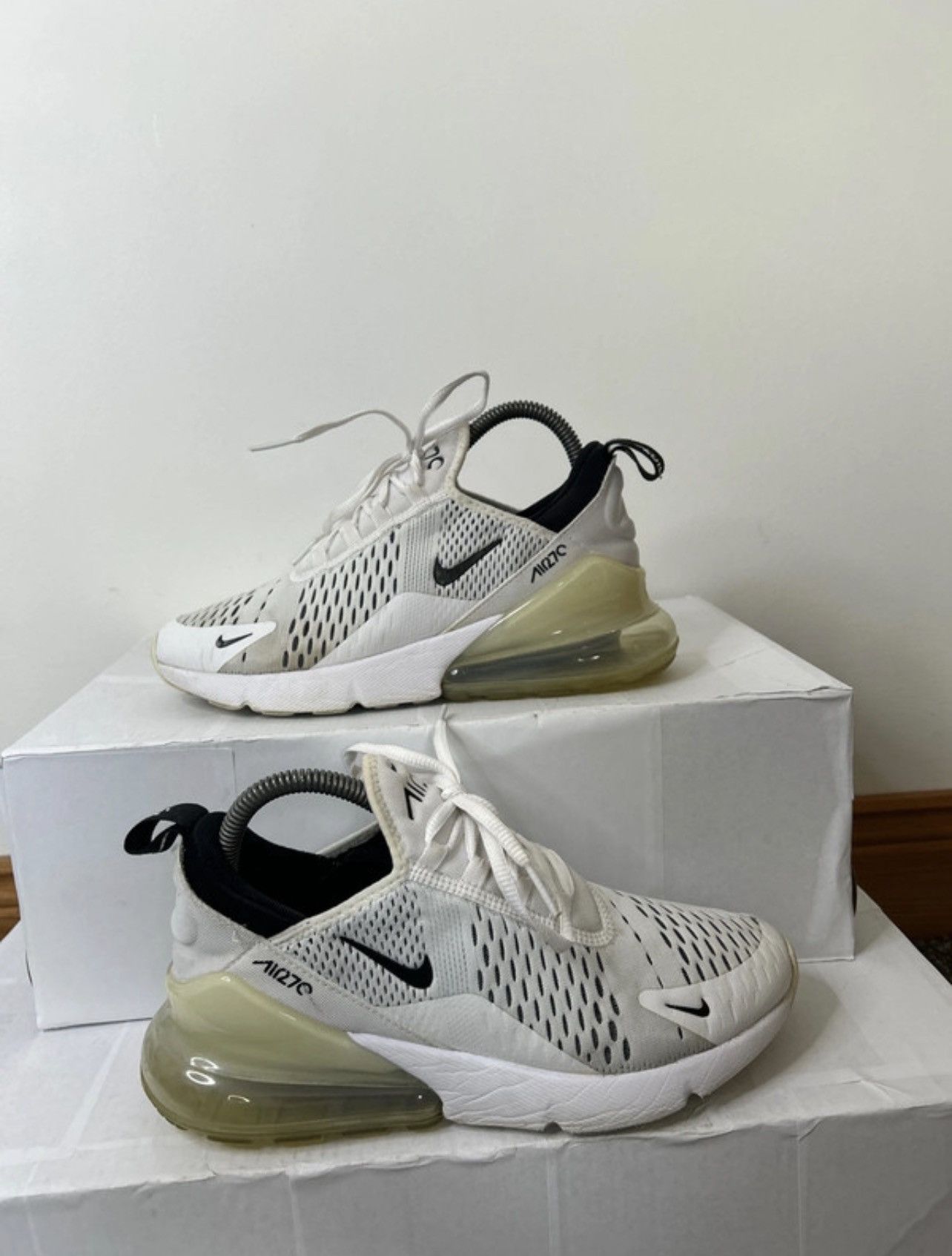 Nike Nike air max 270 white mesh running trainers womens uk 5 Size US 7.5 / IT 37.5 - 1 Thumbnail