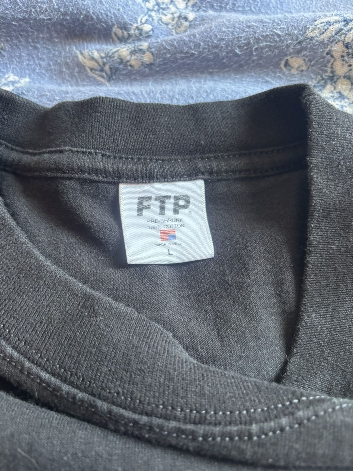 Fuck The Population FTP “Fuck The Population” Long Sleeve Tee – Black/White Logo Size US L / EU 52-54 / 3 - 4 Thumbnail
