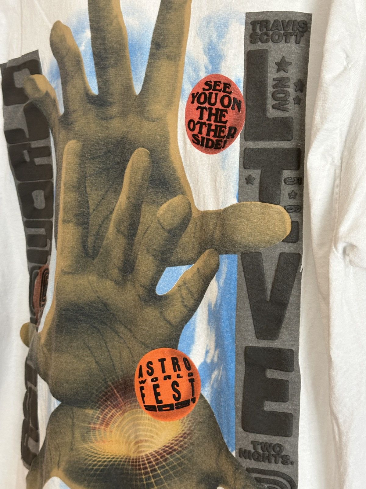 Travis Scott Travis Scott Astroworld Tee Size US L / EU 52-54 / 3 - 5 Thumbnail