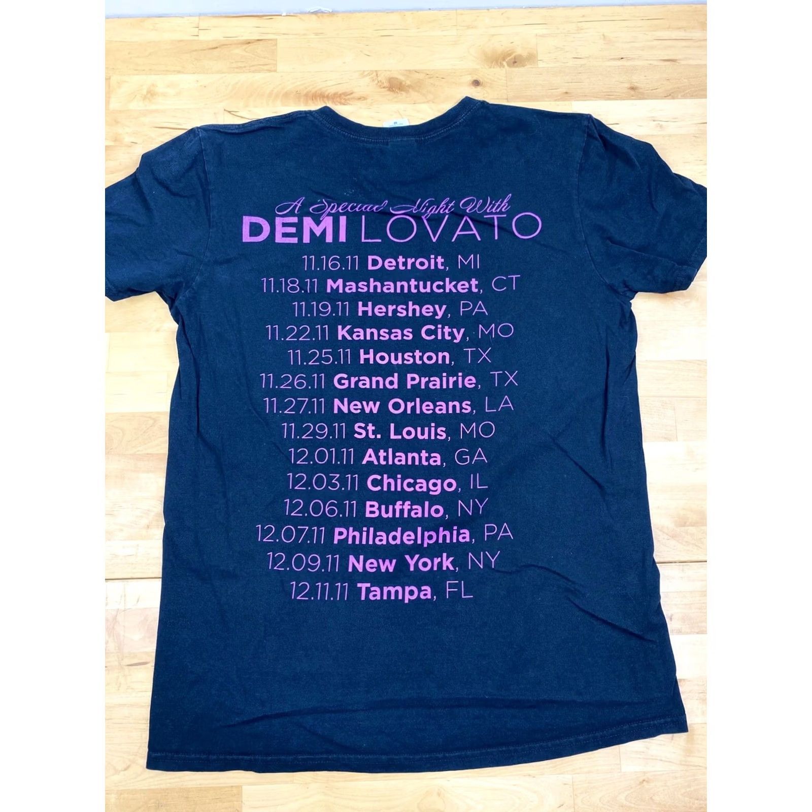 Gildan Demi Lovato Concert T Shirt Black Size M WOMEN Ladies Short Sleeve Gildan T-Shirt 2844 Size M / US 6-8 / IT 42-44 - 3 Thumbnail