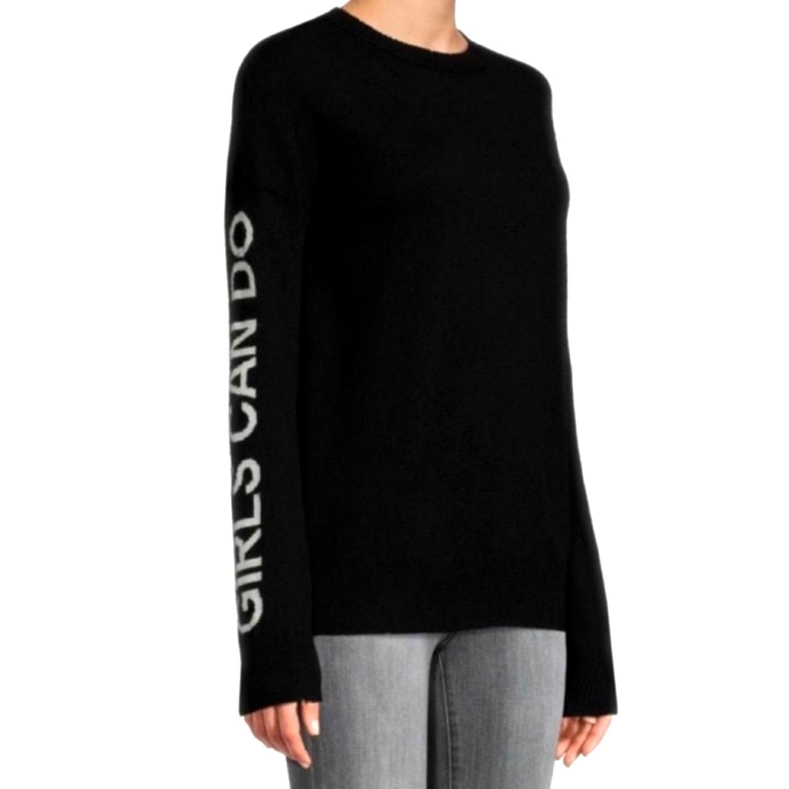Zadig & Voltaire Zadig & Voltaire Cashmere Gaby Girls Can Do Sweater XS Size XS / US 0-2 / IT 36-38 - 2 Thumbnail