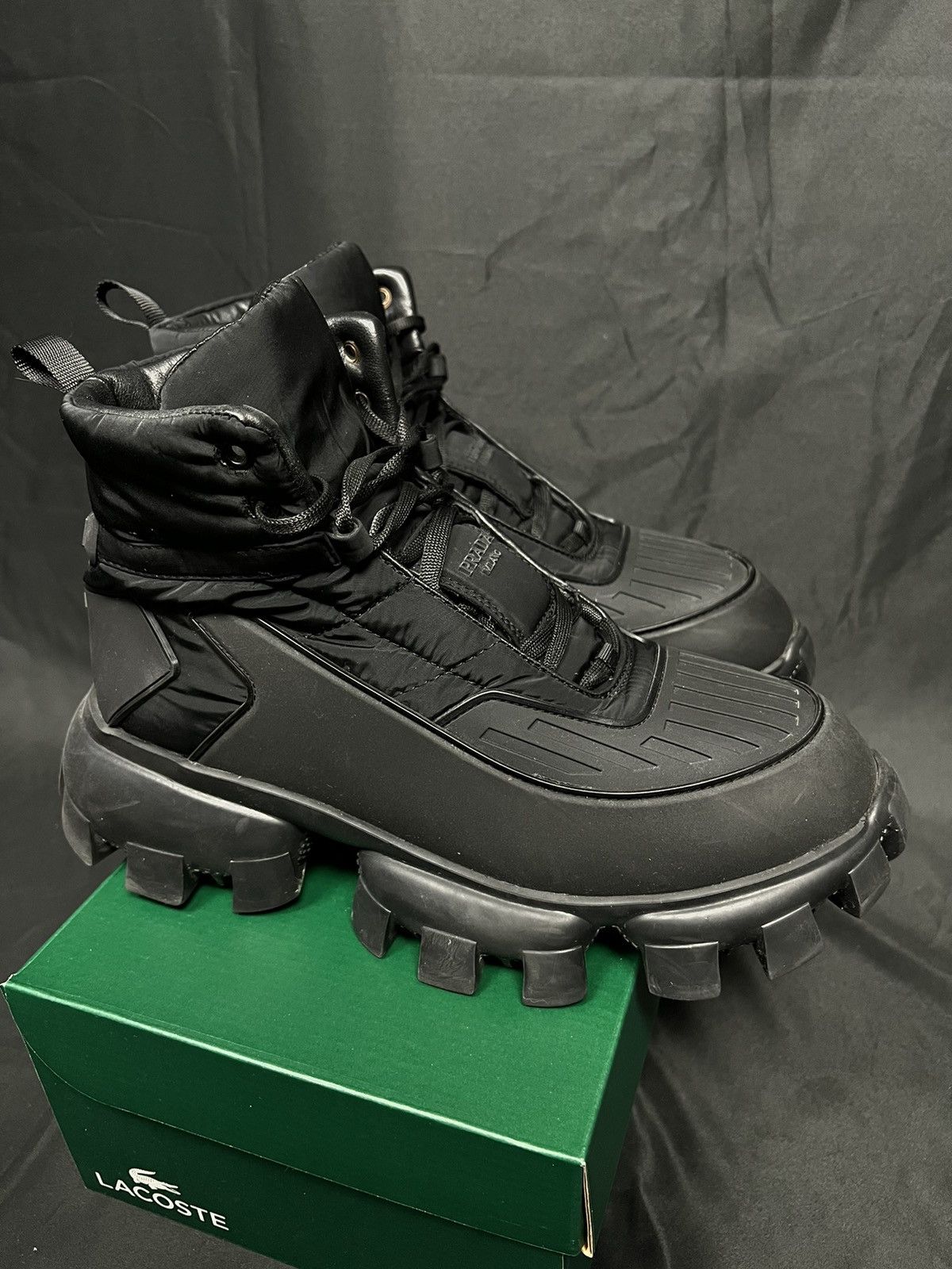 Prada Cloudbust Thunder re-nylon high-top boots