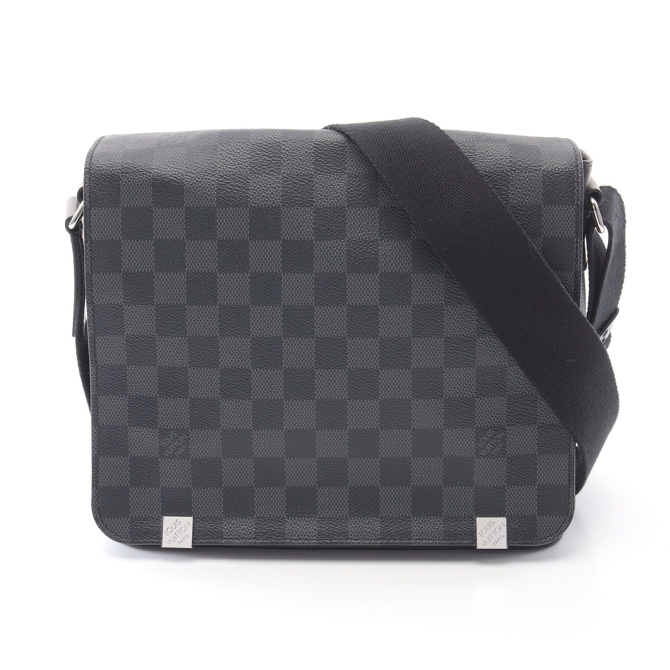 Louis Vuitton Louis Vuitton District Pm Nm Damier Graphite Shoulder Bag Leather Black Size ONE SIZE - 1 Thumbnail