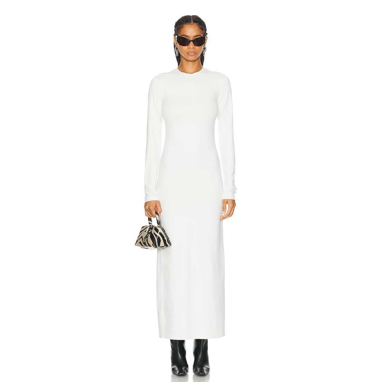 Acne Studios ACNE STUDIOS Long Sleeve Maxi Dress in Off White Size Large Size L / US 10 / IT 46 - 1 Thumbnail